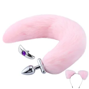 Poseable Cat Tail Butt Plug & Ears