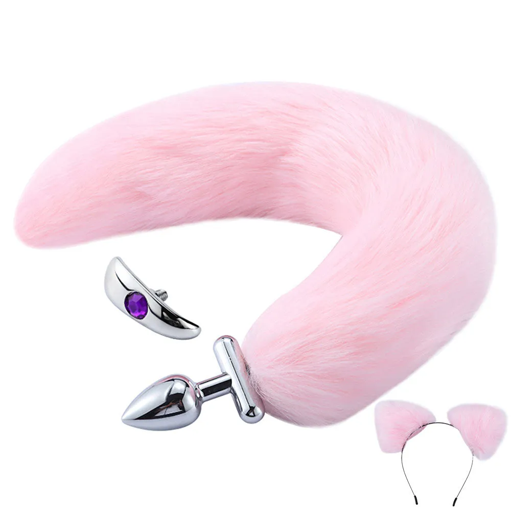 Poseable Cat Tail Butt Plug & Ears