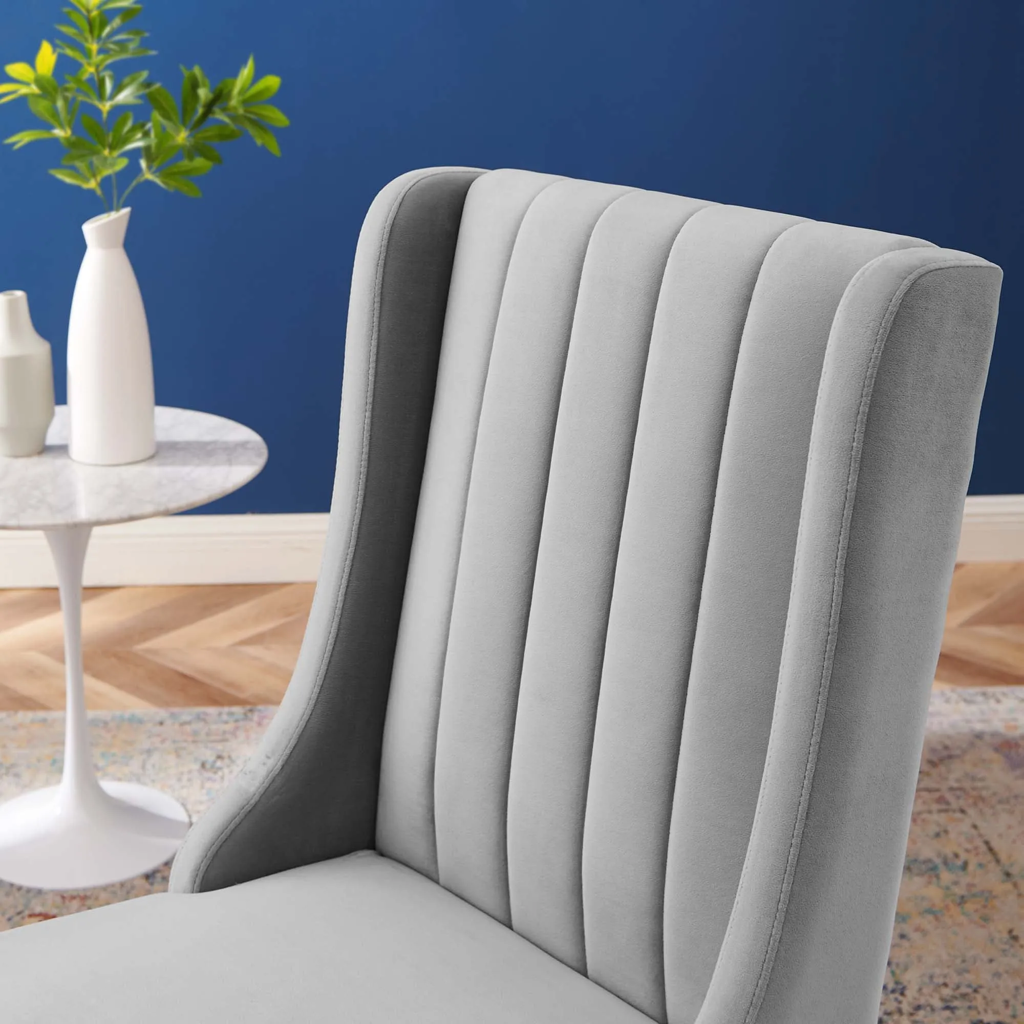 Renew Parsons Performance Velvet Dining Side Chairs - Set of 2 by Modway