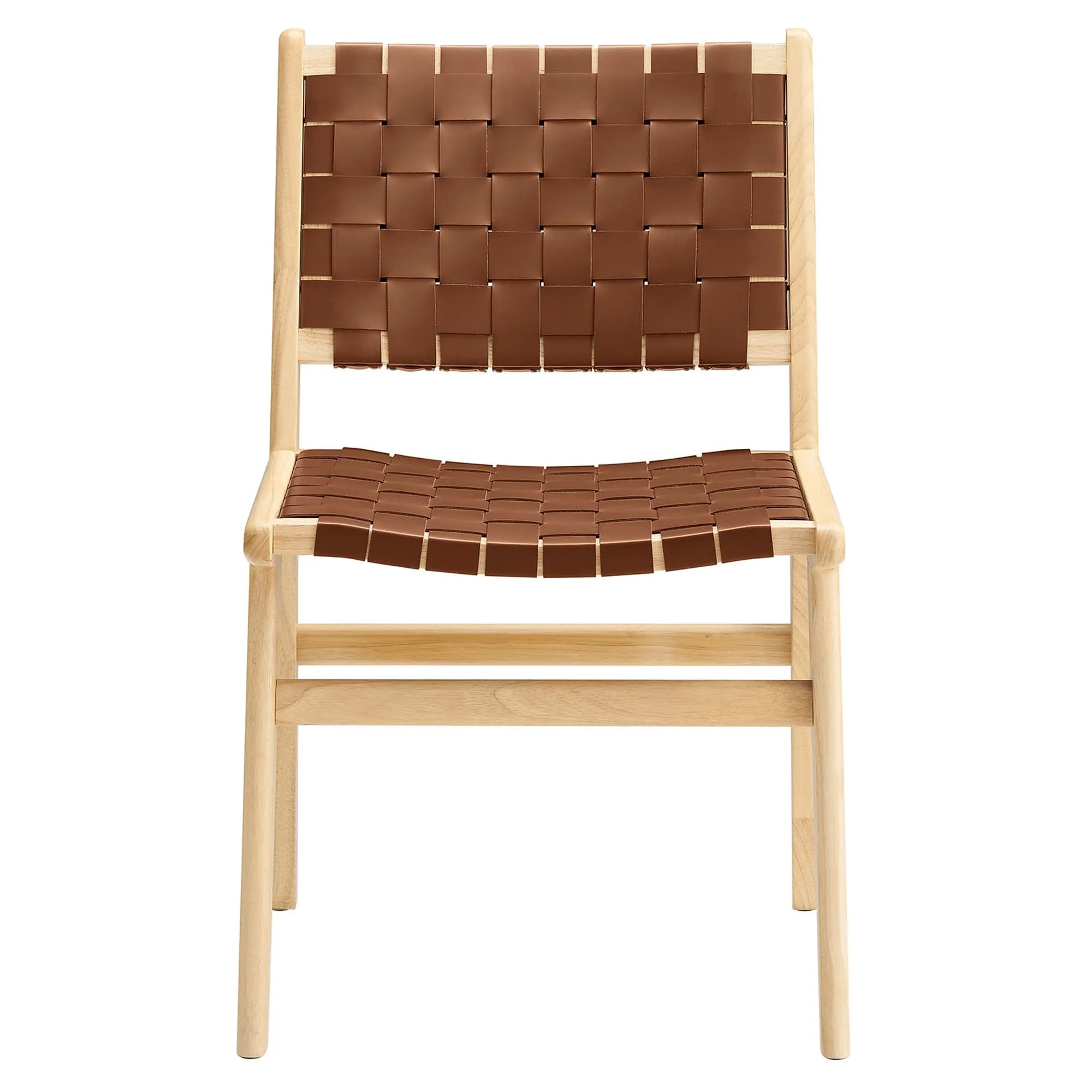 Saoirse Faux Leather Wood Dining Side Chair - Set of 2 by Modway