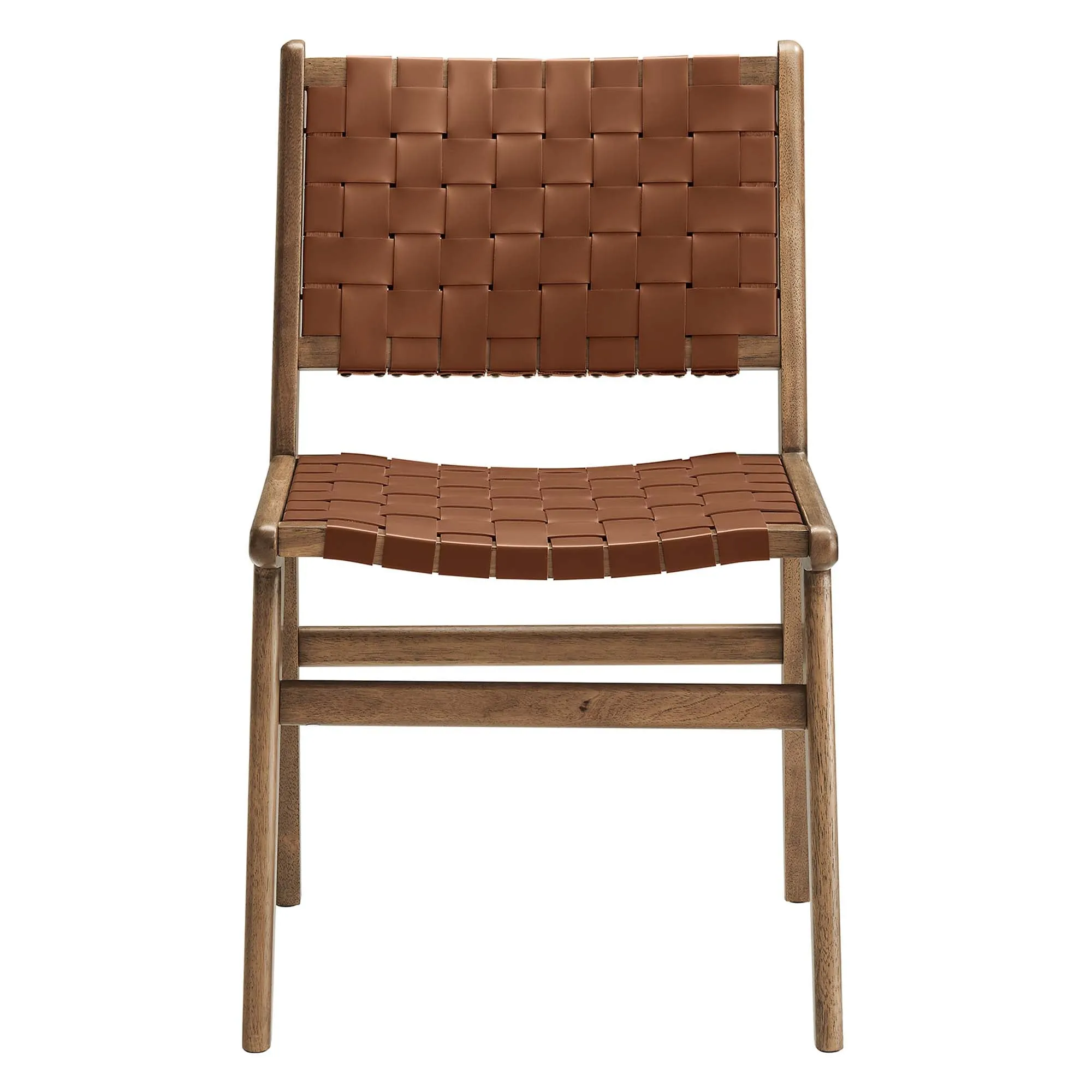 Saoirse Faux Leather Wood Dining Side Chair - Set of 2 by Modway