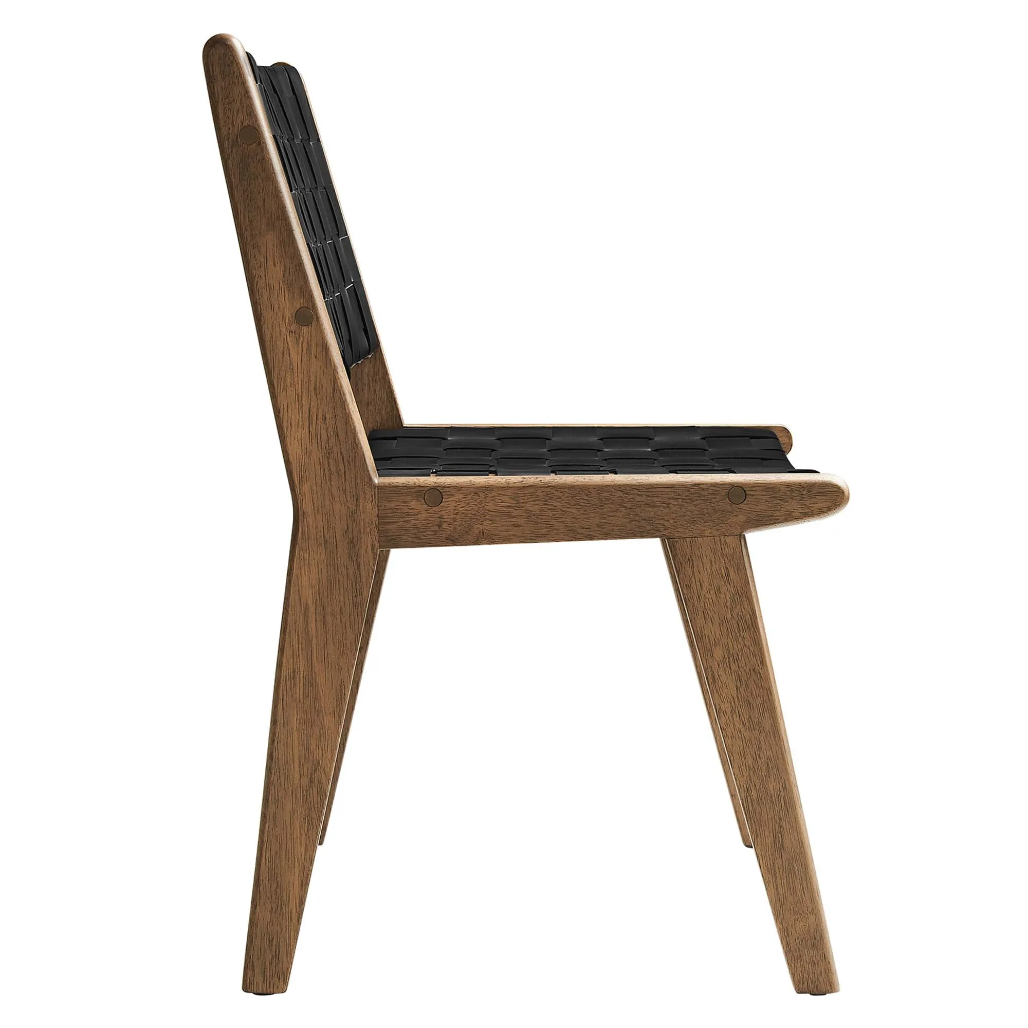 Saoirse Faux Leather Wood Dining Side Chair - Set of 2 by Modway