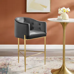 Savour Tufted Performance Velvet Bar Stool by Modway