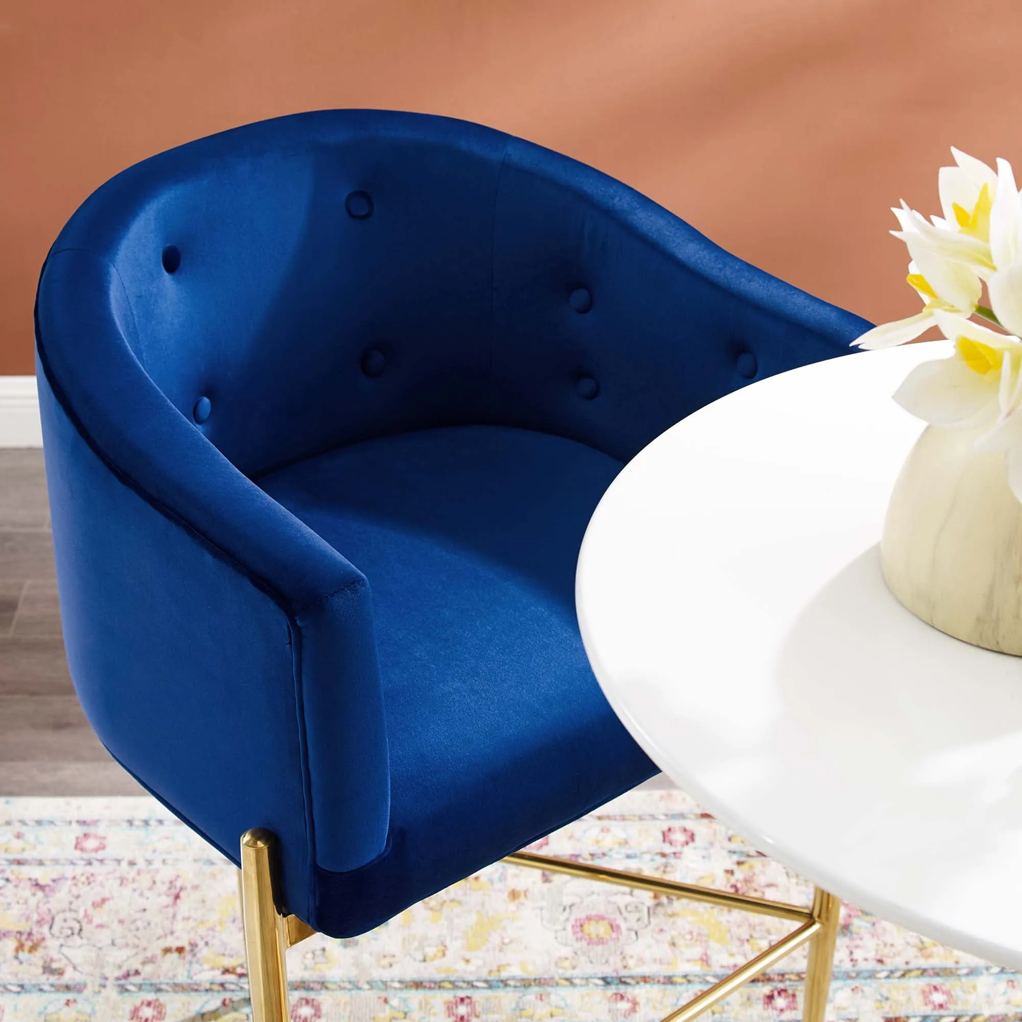 Savour Tufted Performance Velvet Bar Stool by Modway