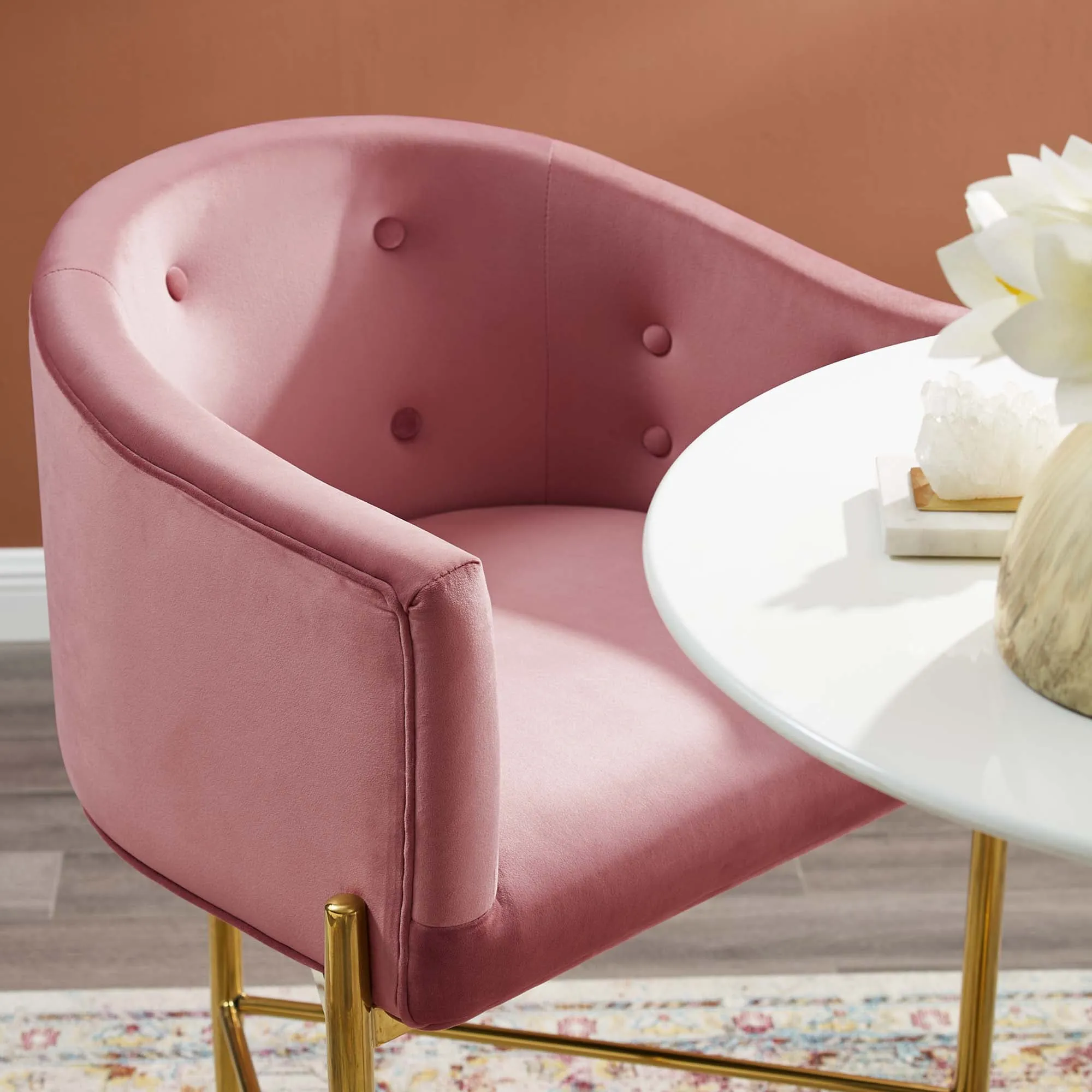Savour Tufted Performance Velvet Bar Stool by Modway