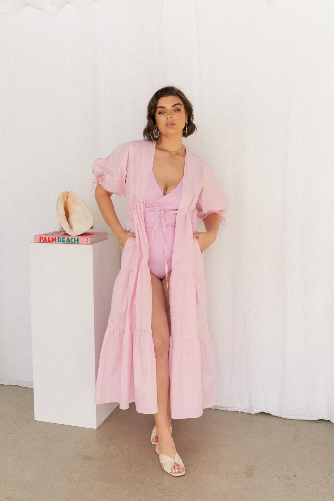 SECOND | Harlow Dress - Bermuda Pink