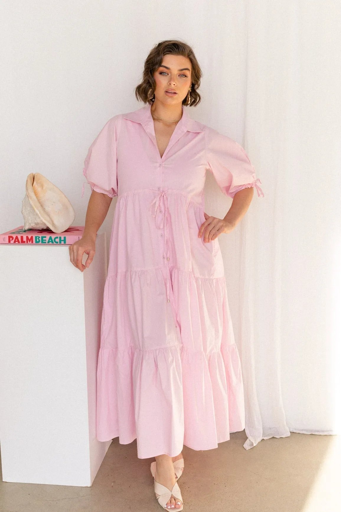 SECOND | Harlow Dress - Bermuda Pink