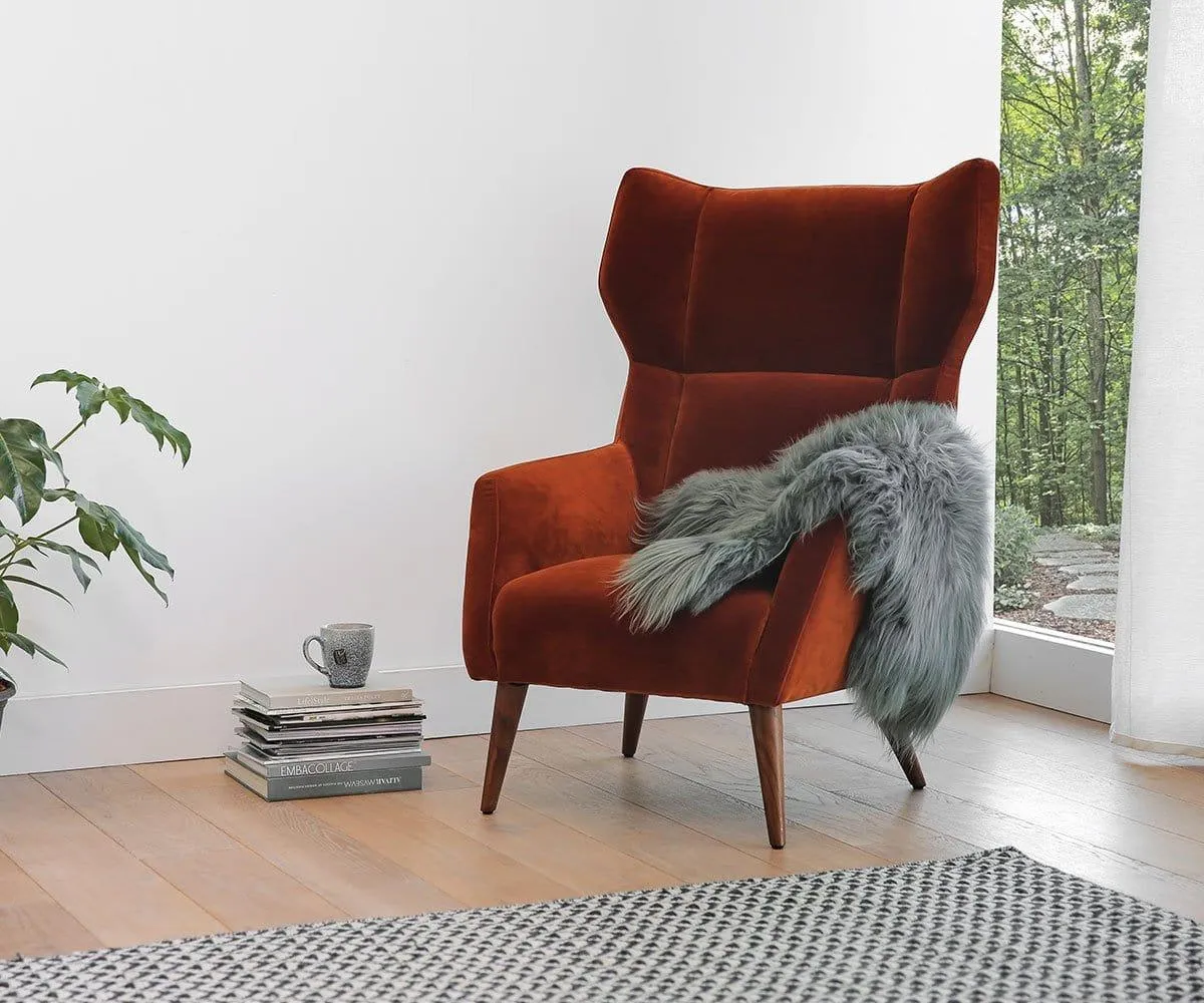Sheepskin Throw - Grey