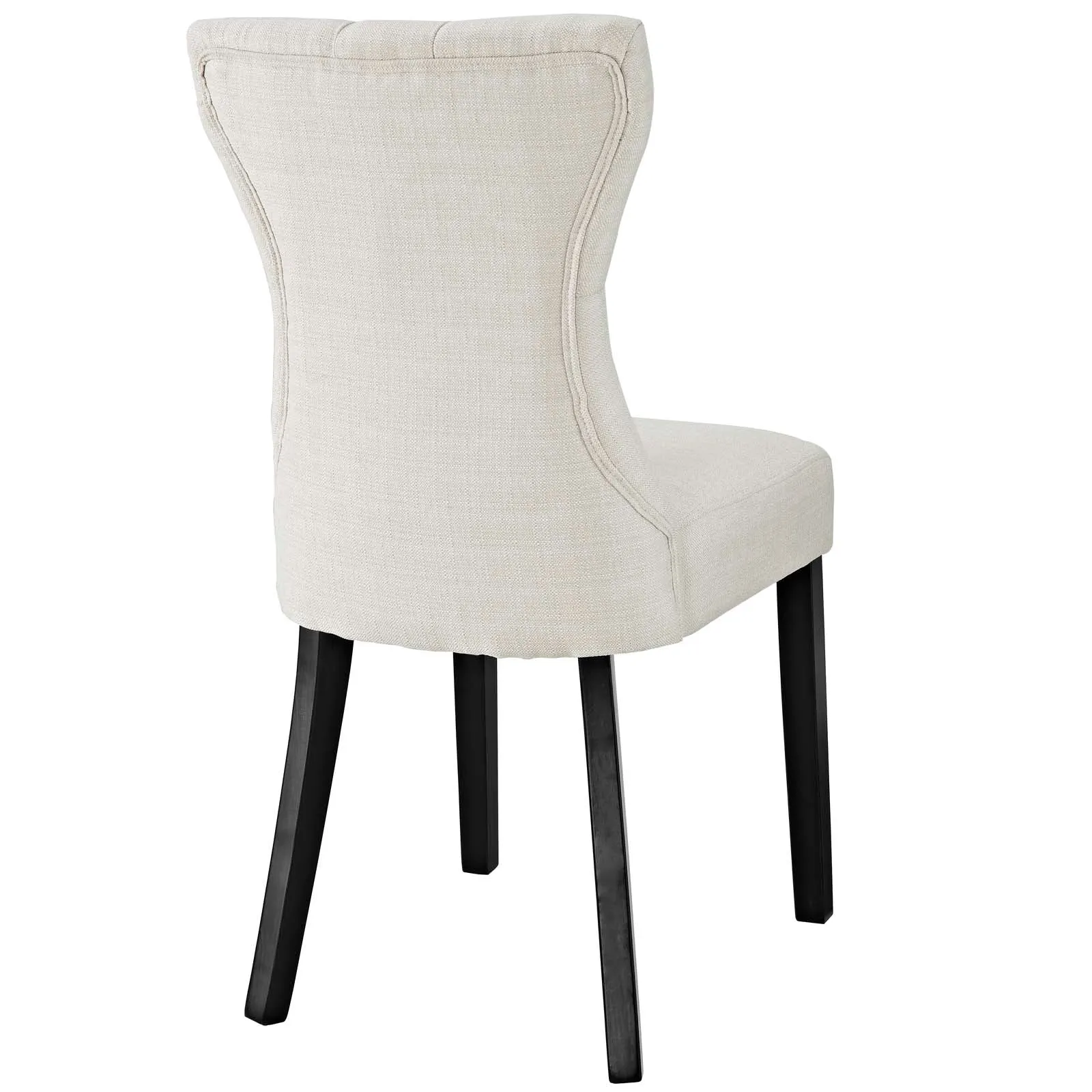Silhouette Dining Side Chairs Upholstered Fabric Set of 4 by Modway