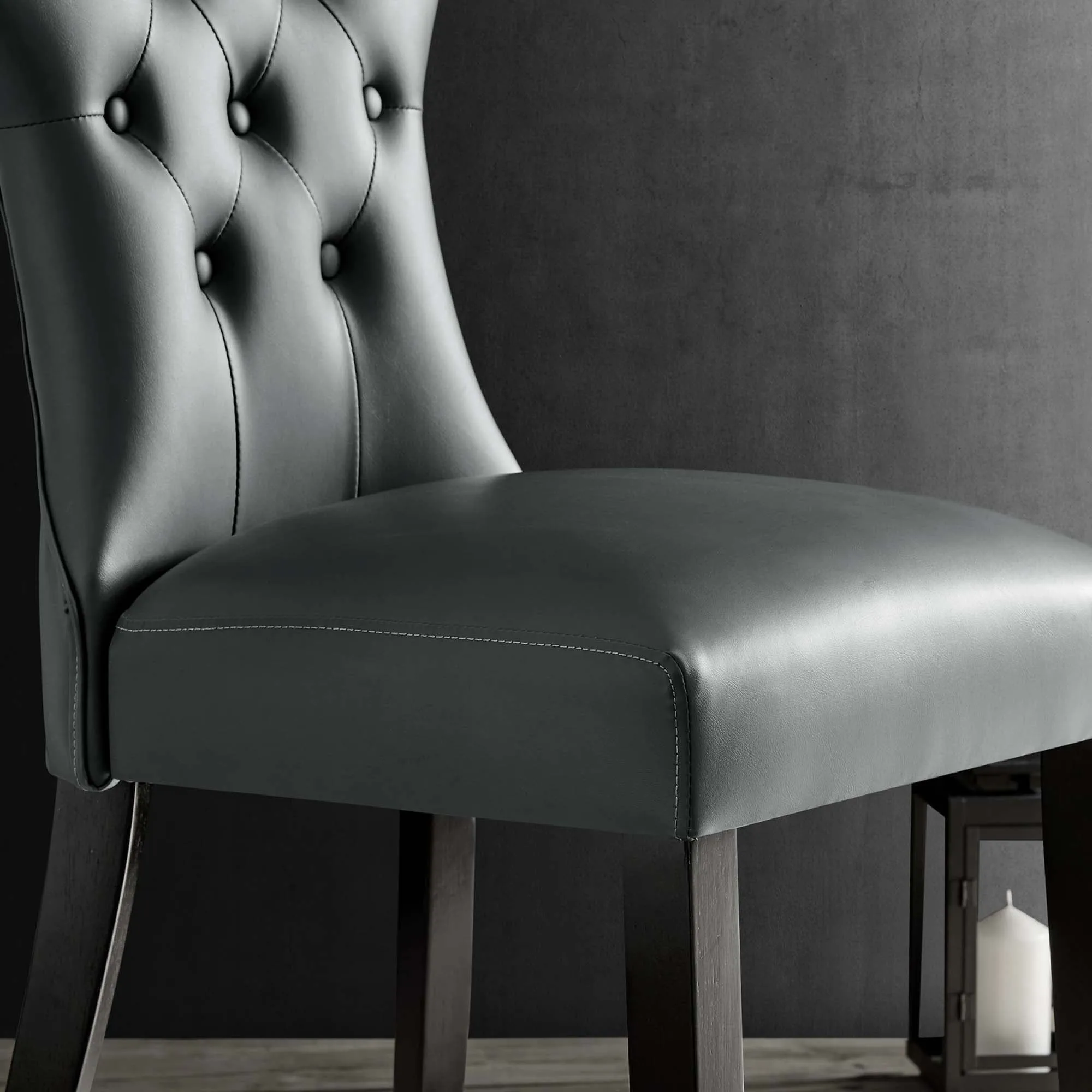 Silhouette Dining Vinyl Side Chair by Modway