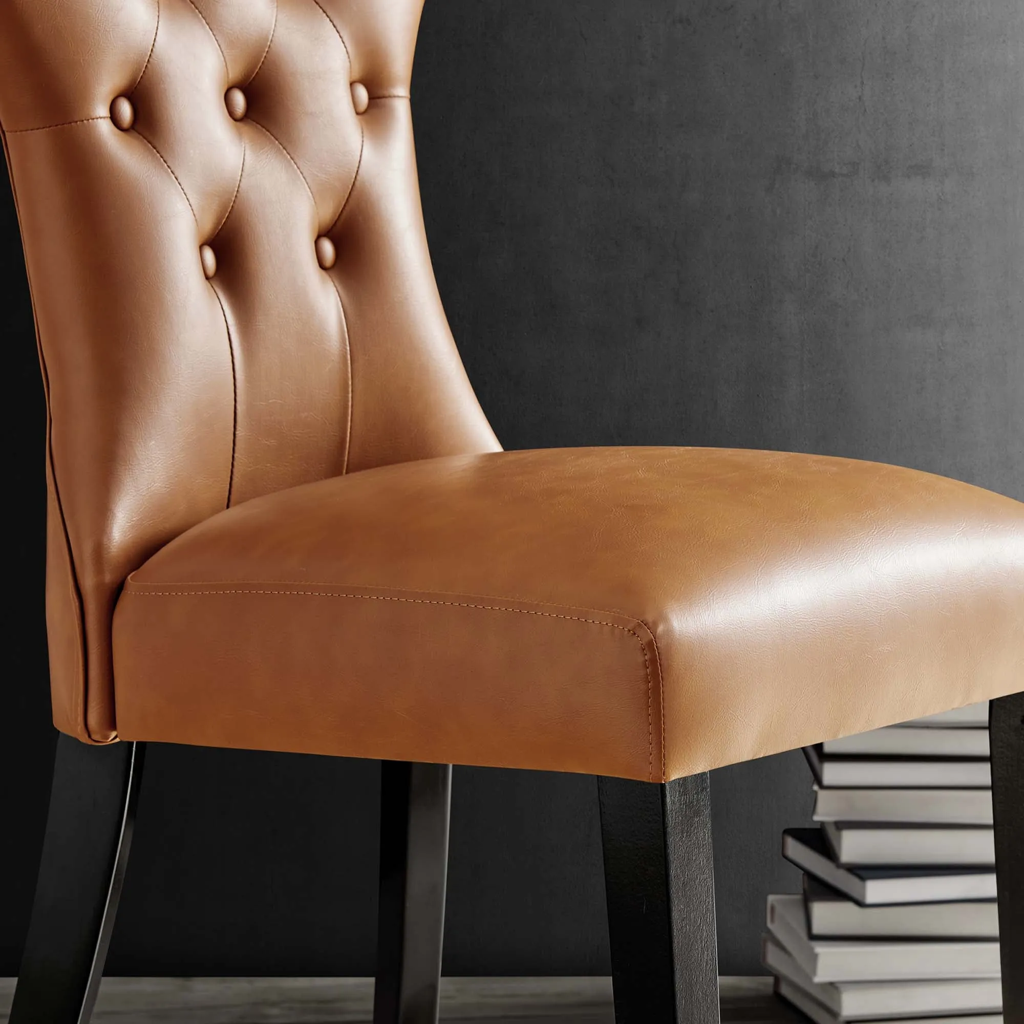 Silhouette Dining Vinyl Side Chair by Modway
