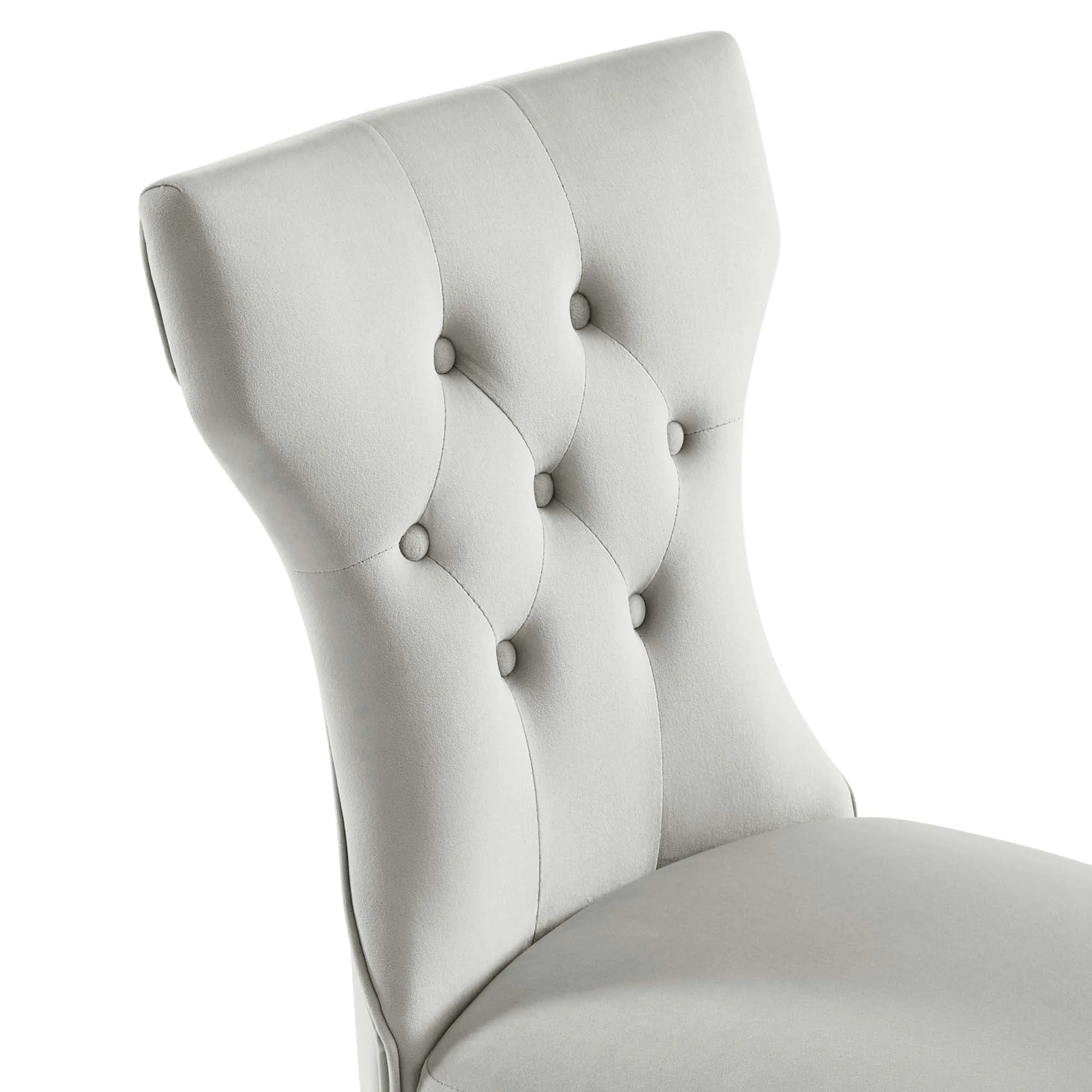 Silhouette Performance Velvet Dining Chairs - Set of 2 by Modway