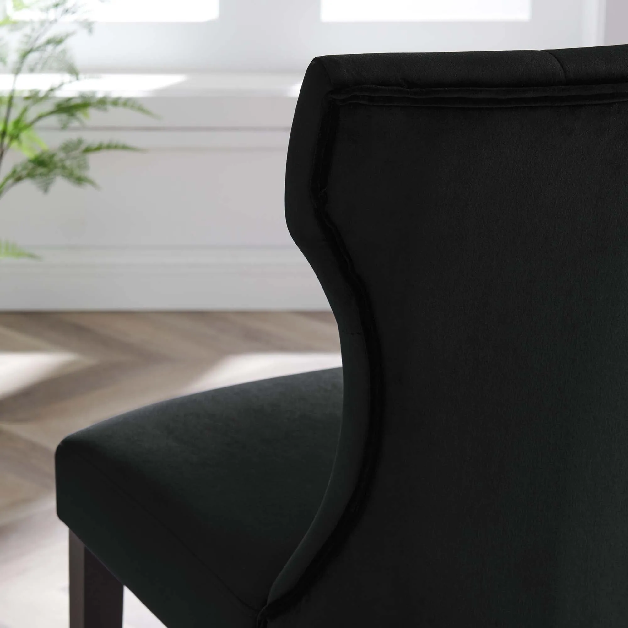 Silhouette Performance Velvet Dining Chairs - Set of 2 by Modway