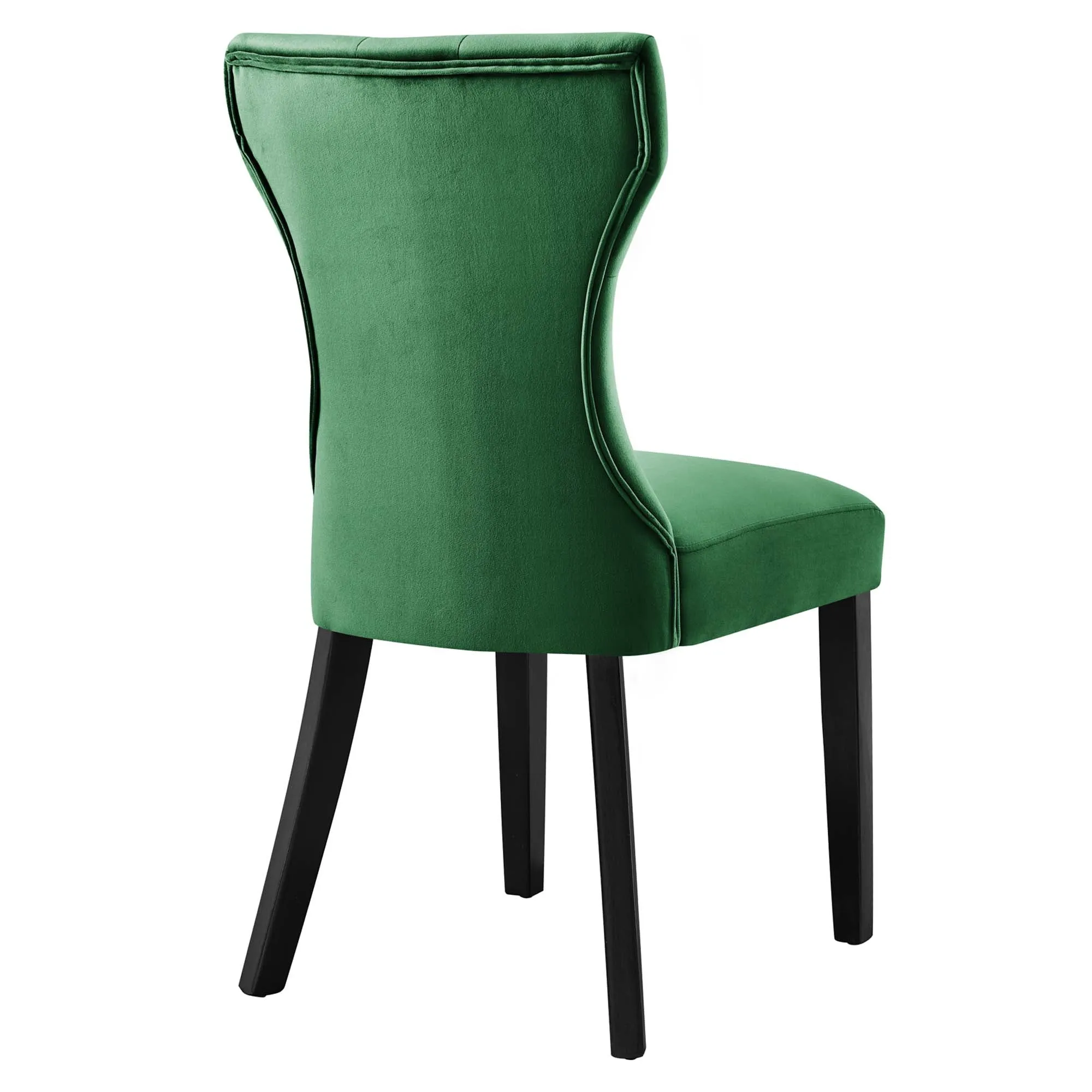 Silhouette Performance Velvet Dining Chairs - Set of 2 by Modway