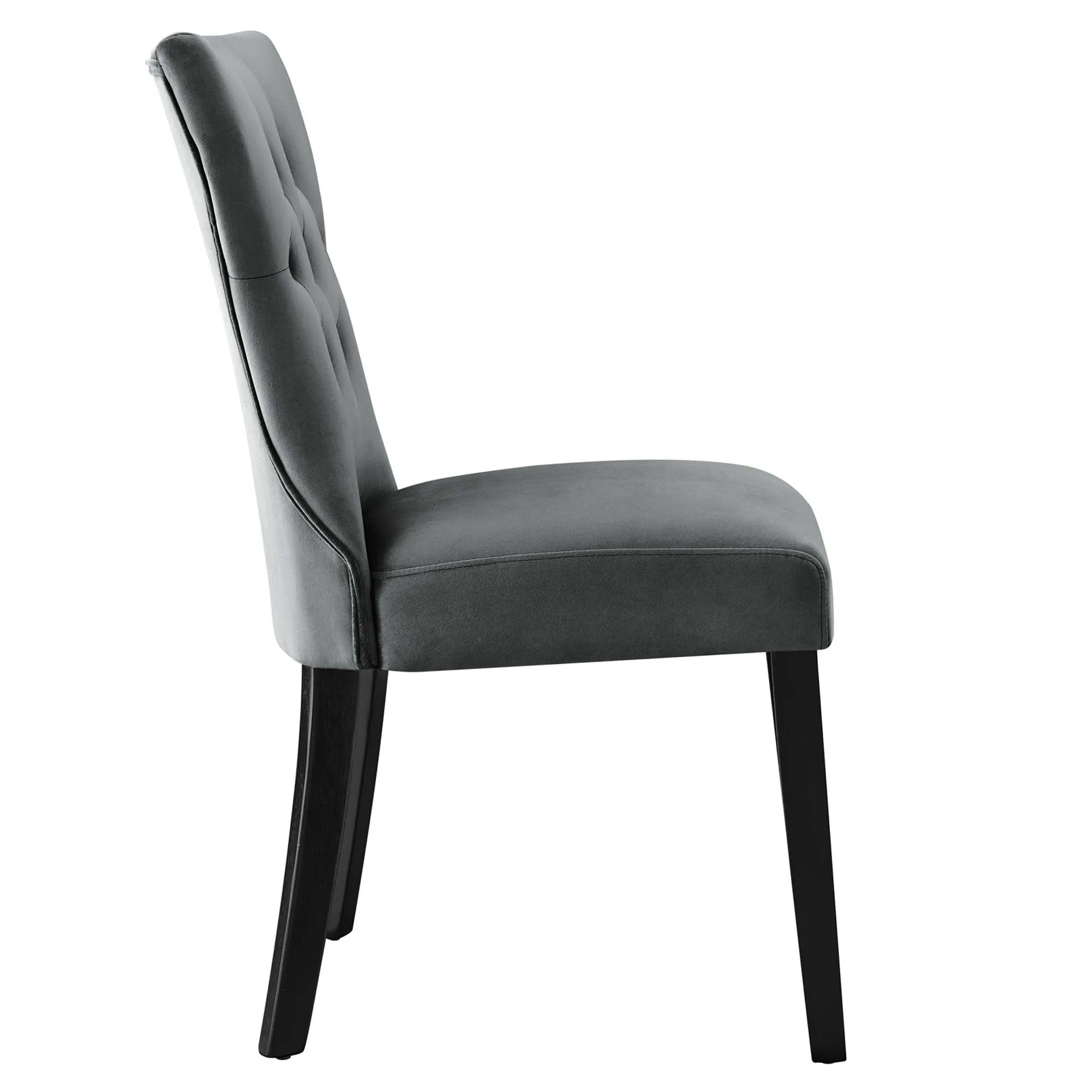 Silhouette Performance Velvet Dining Chairs - Set of 2 by Modway