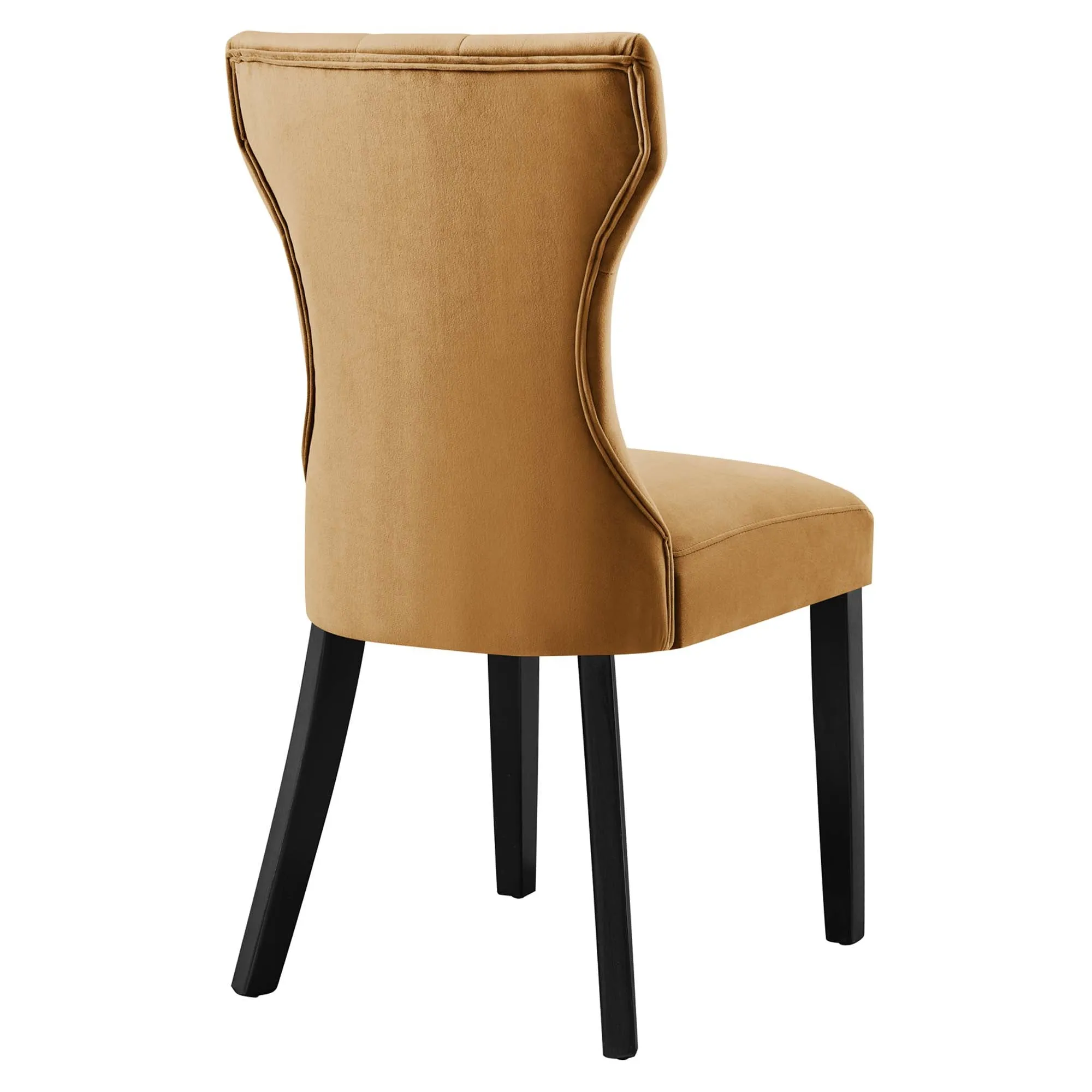 Silhouette Performance Velvet Dining Chairs - Set of 2 by Modway