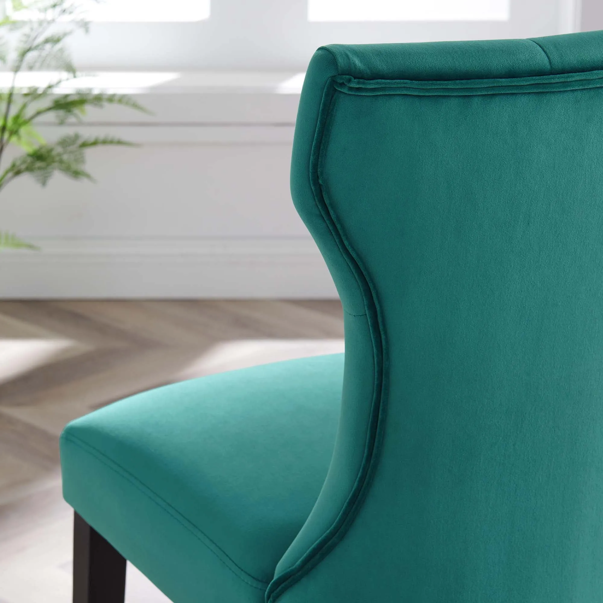 Silhouette Performance Velvet Dining Chairs - Set of 2 by Modway