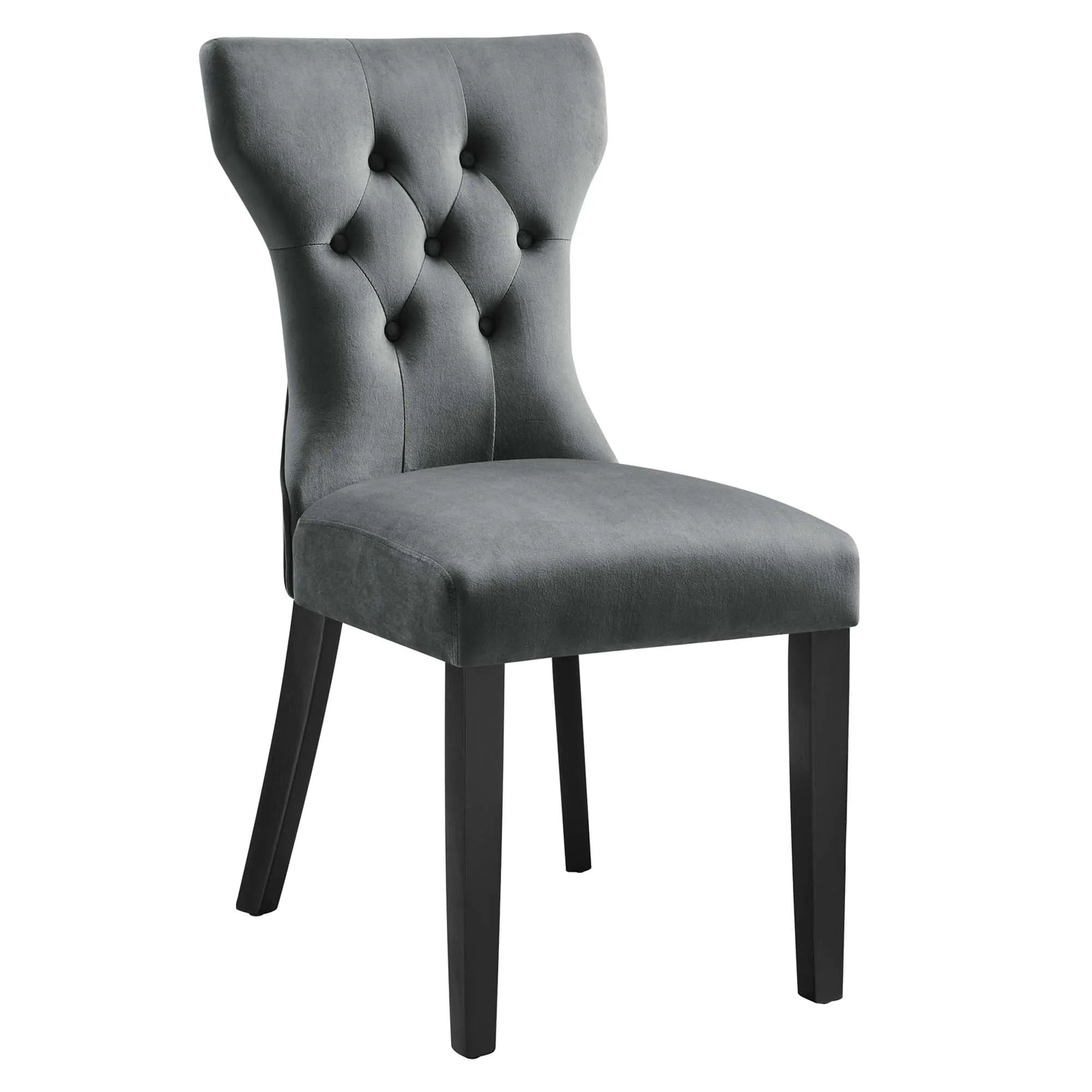 Silhouette Performance Velvet Dining Chairs - Set of 2 by Modway