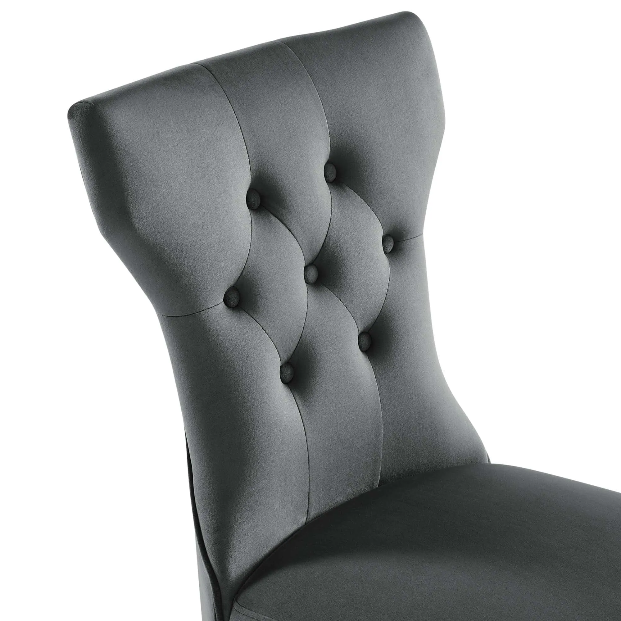 Silhouette Performance Velvet Dining Chairs - Set of 2 by Modway