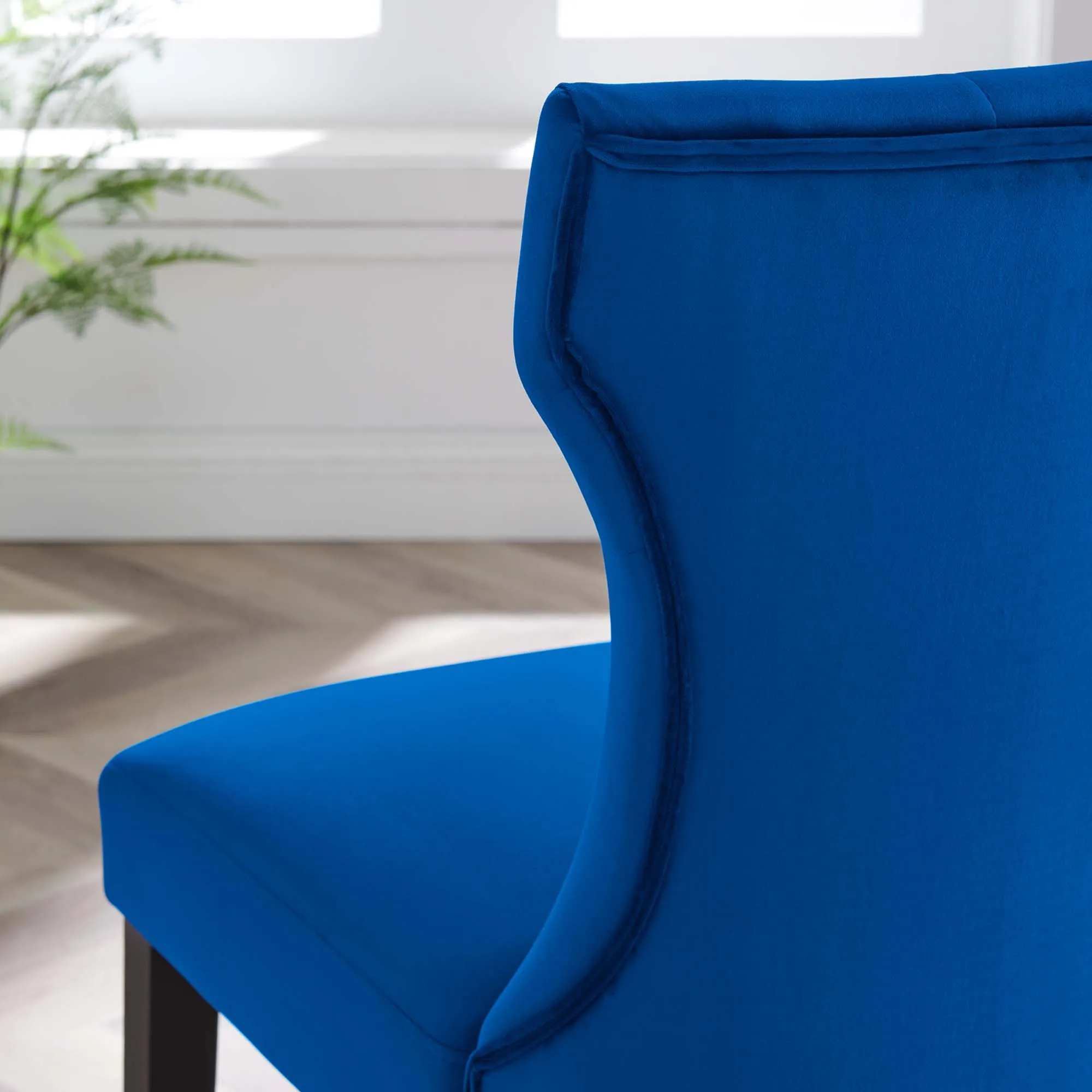 Silhouette Performance Velvet Dining Chairs - Set of 2 by Modway
