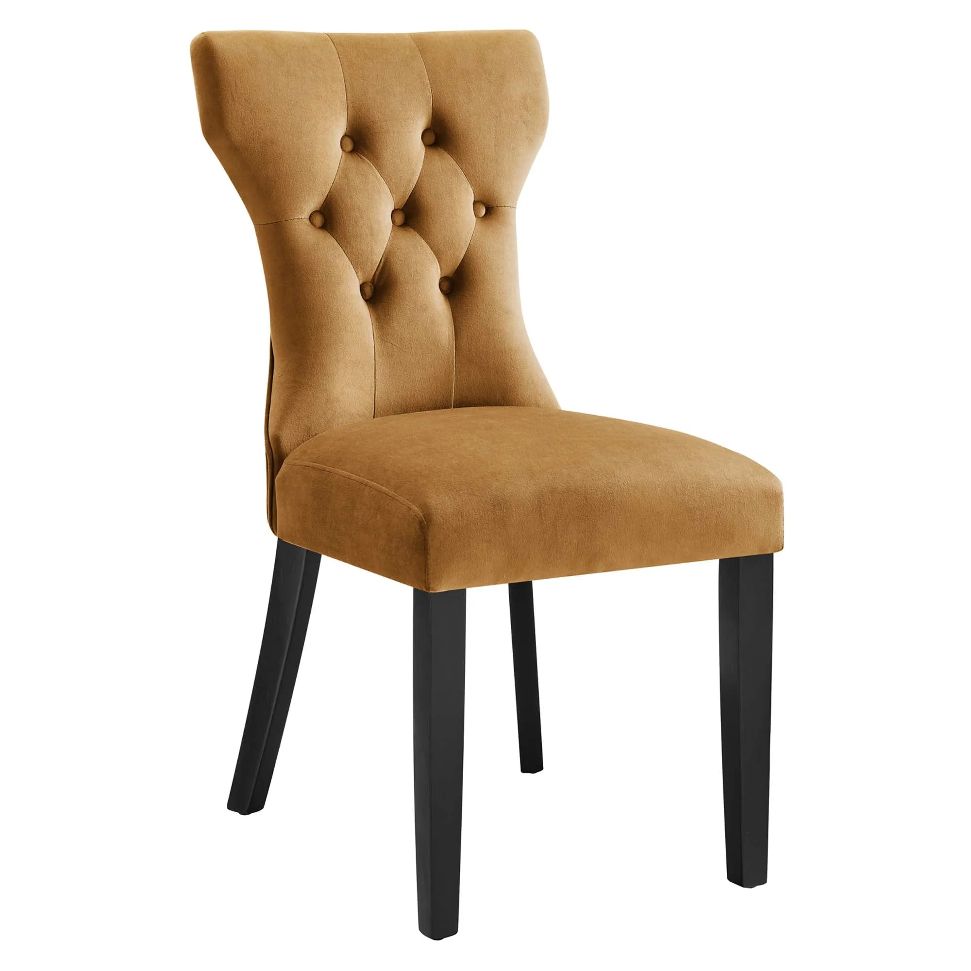 Silhouette Performance Velvet Dining Chairs - Set of 2 by Modway