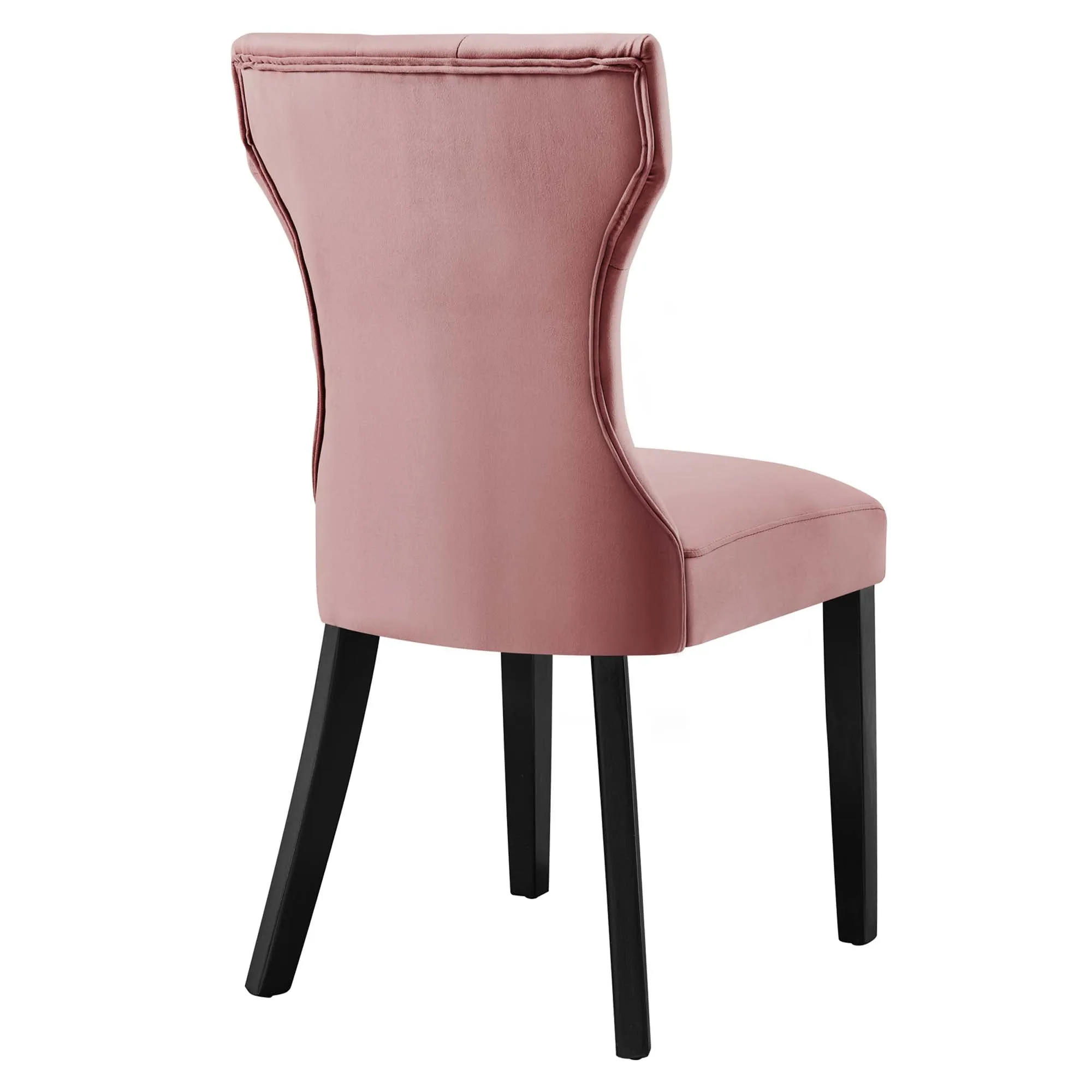 Silhouette Performance Velvet Dining Chairs - Set of 2 by Modway