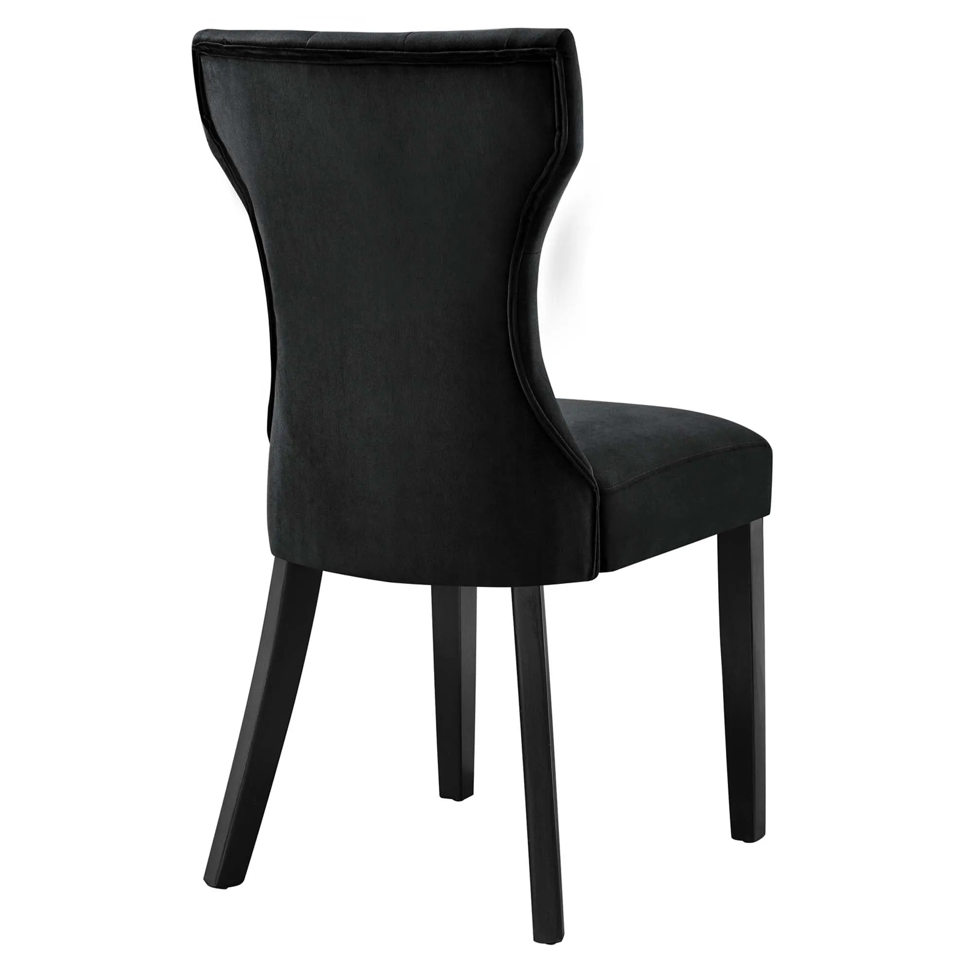 Silhouette Performance Velvet Dining Chairs - Set of 2 by Modway