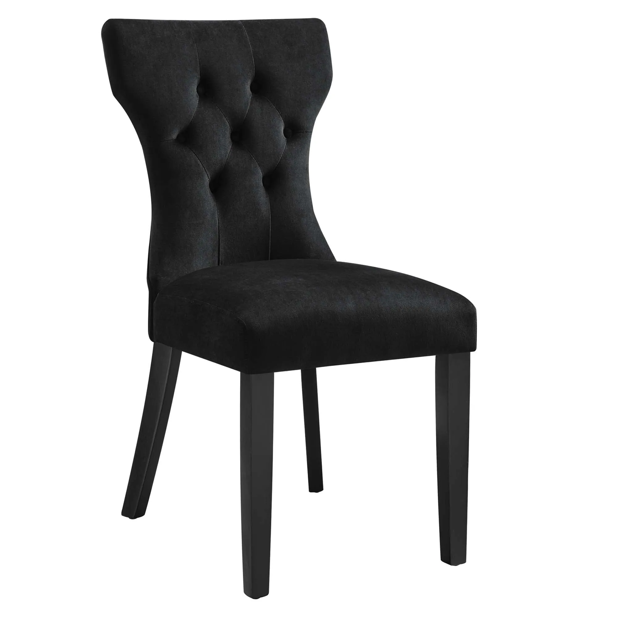 Silhouette Performance Velvet Dining Chairs - Set of 2 by Modway