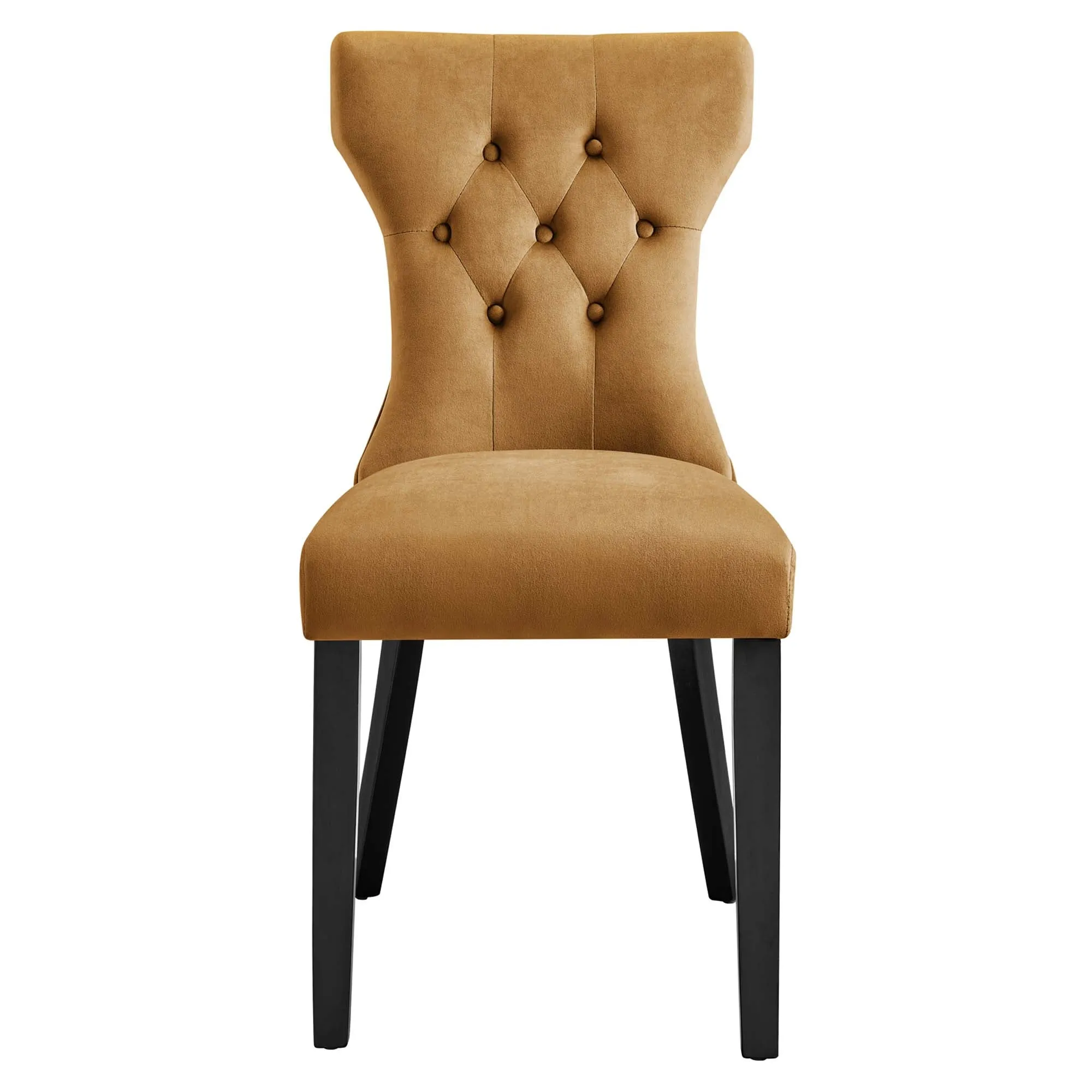 Silhouette Performance Velvet Dining Chairs - Set of 2 by Modway