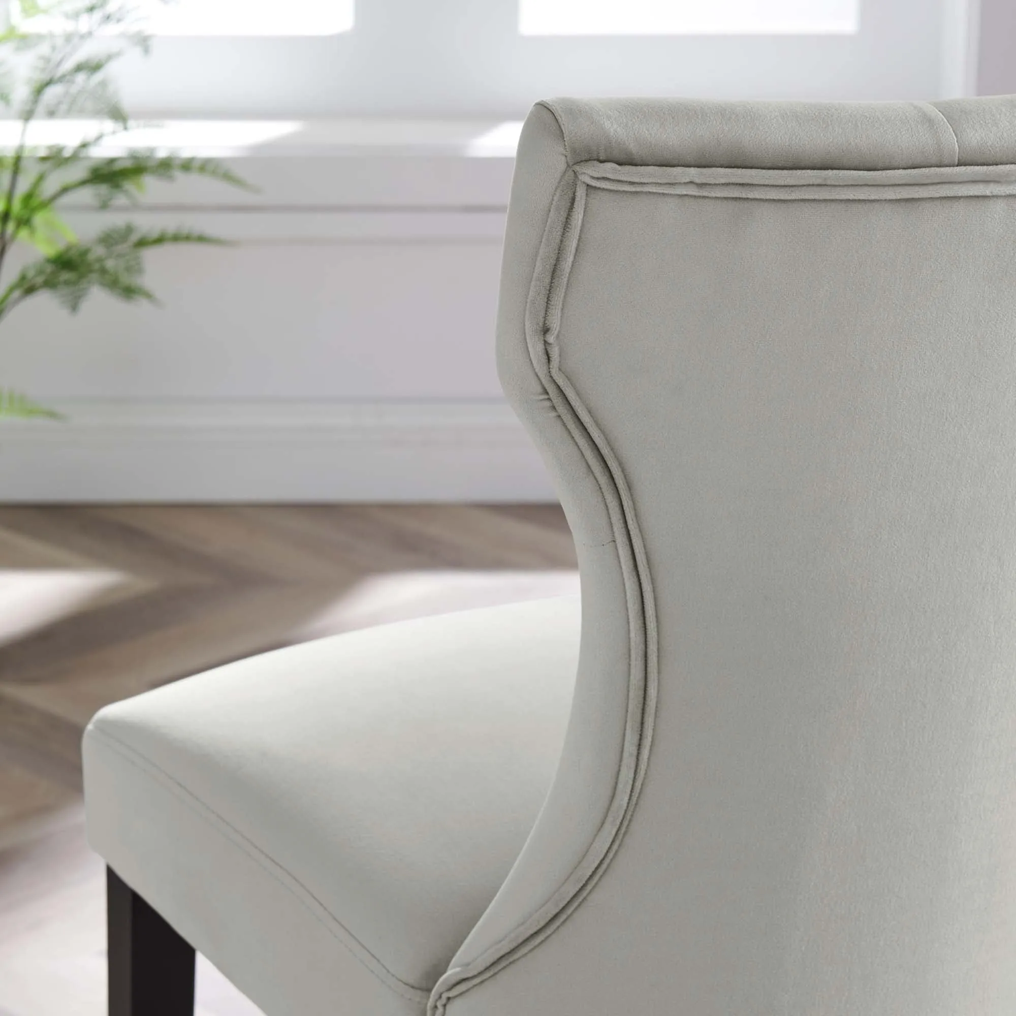 Silhouette Performance Velvet Dining Chairs - Set of 2 by Modway