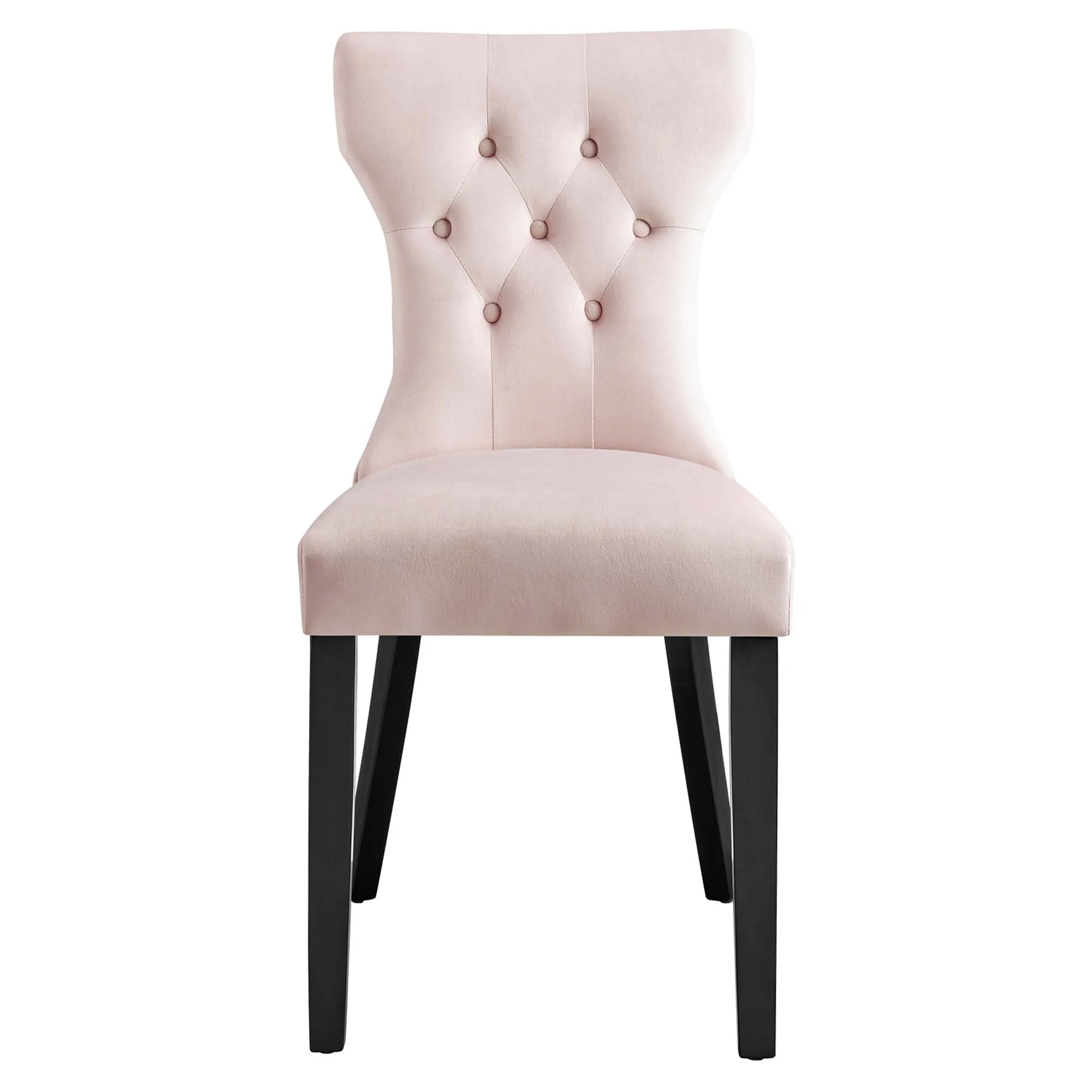 Silhouette Performance Velvet Dining Chairs - Set of 2 by Modway