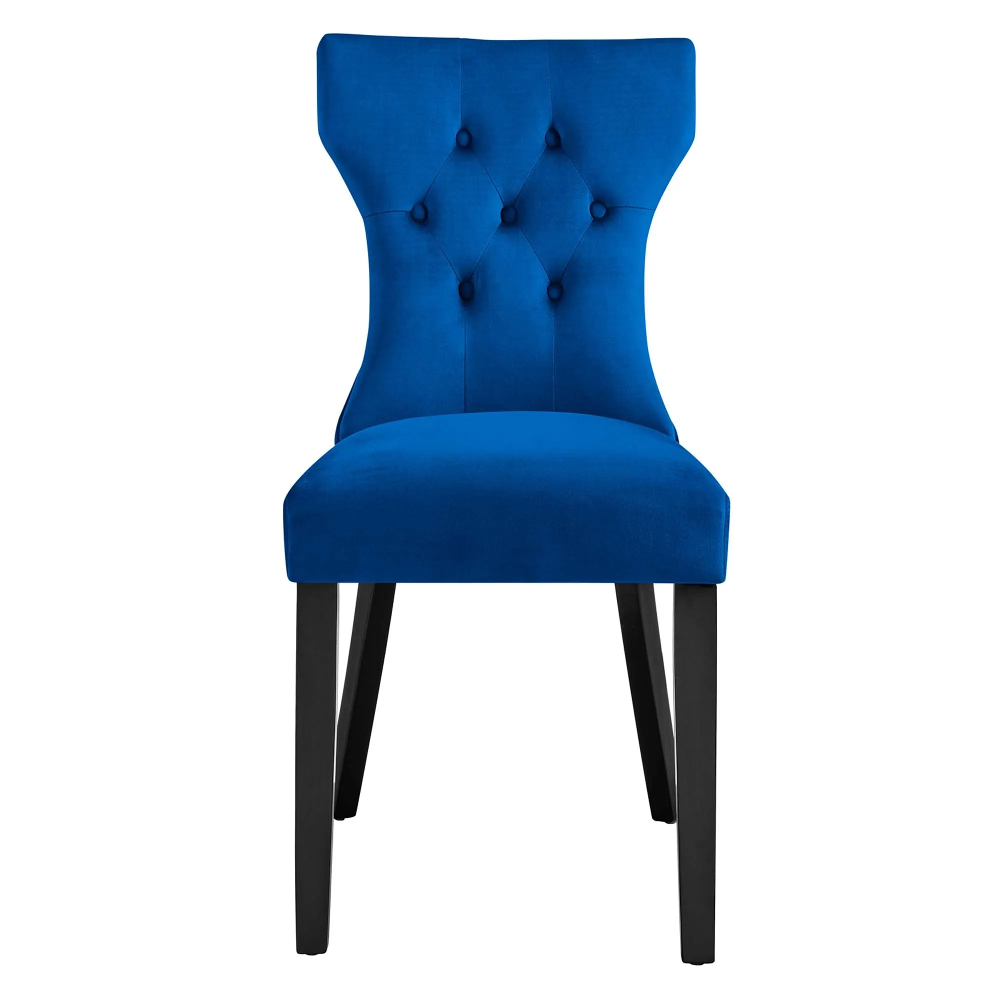 Silhouette Performance Velvet Dining Chairs - Set of 2 by Modway