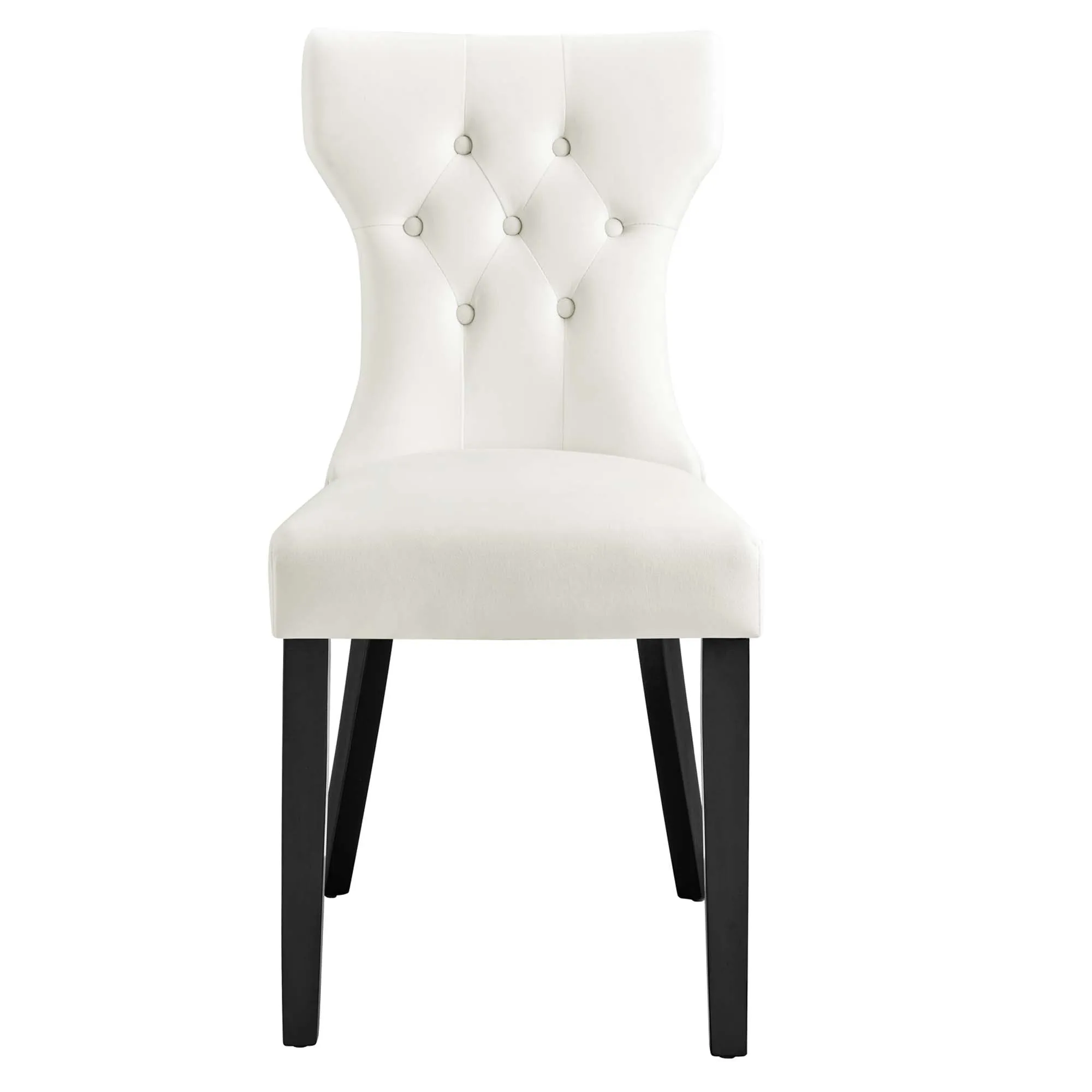 Silhouette Performance Velvet Dining Chairs - Set of 2 by Modway