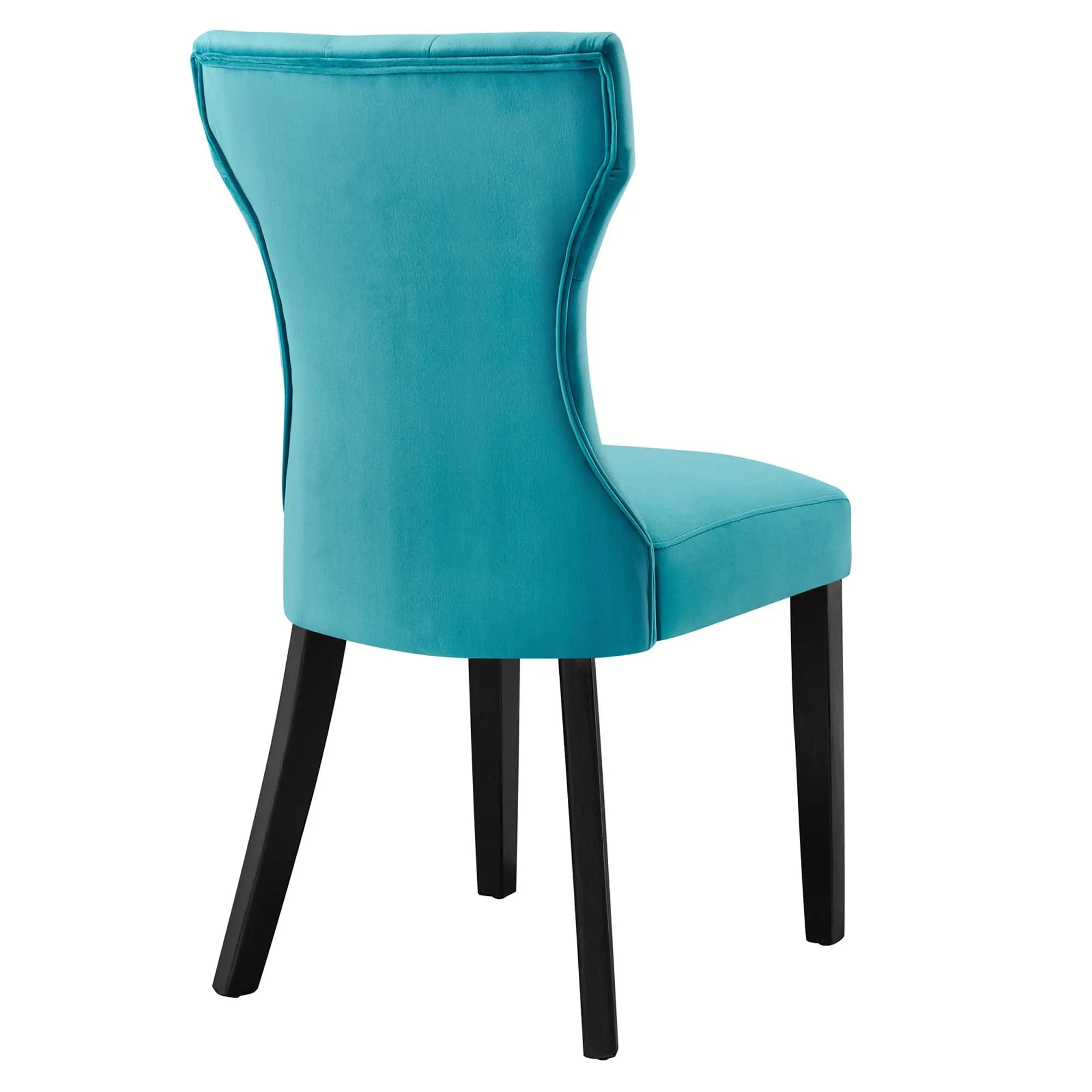 Silhouette Performance Velvet Dining Chairs - Set of 2 by Modway