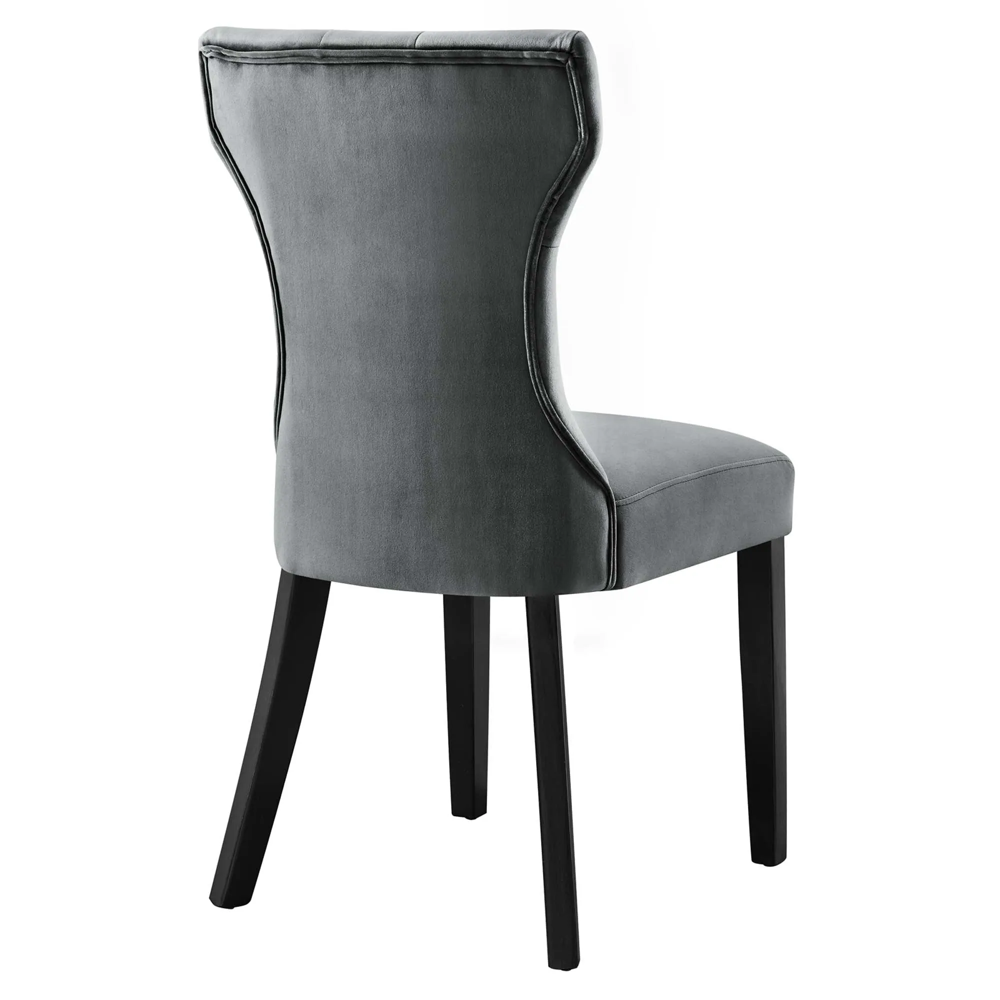 Silhouette Performance Velvet Dining Chairs - Set of 2 by Modway