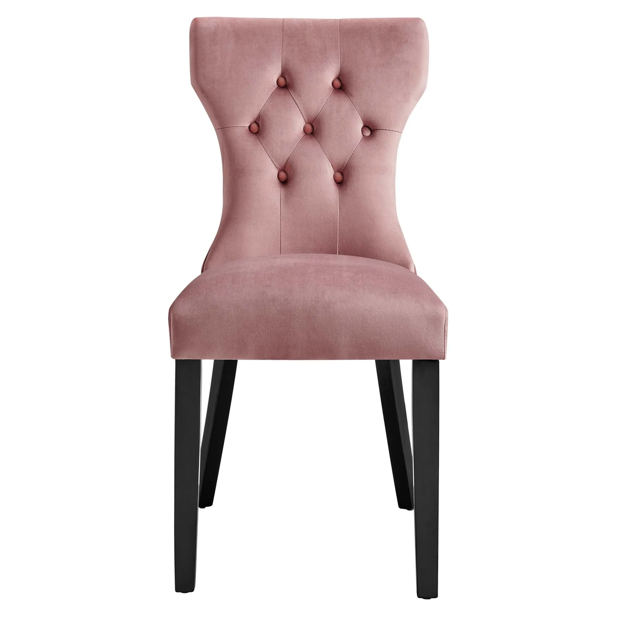 Silhouette Performance Velvet Dining Chairs - Set of 2 by Modway