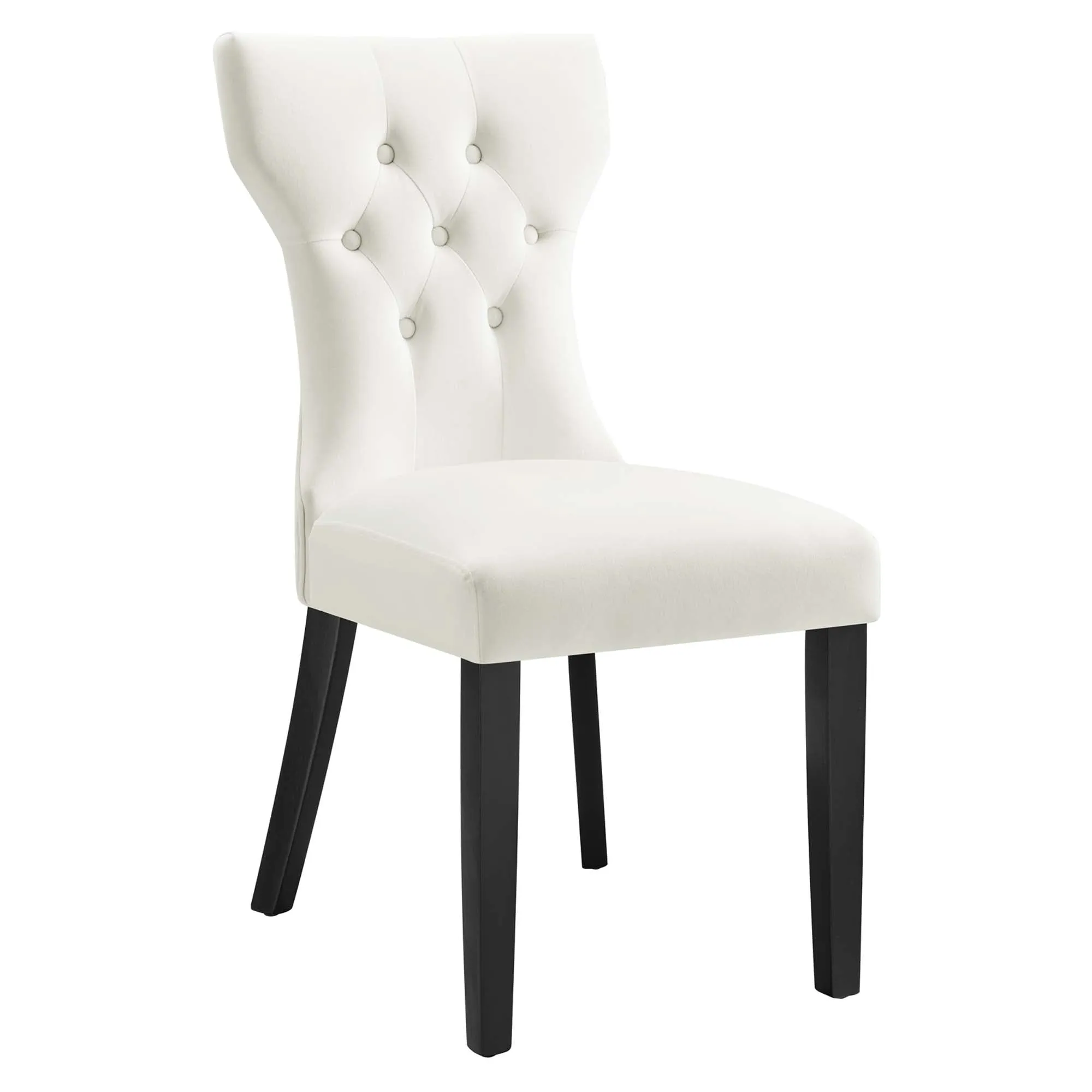 Silhouette Performance Velvet Dining Chairs - Set of 2 by Modway