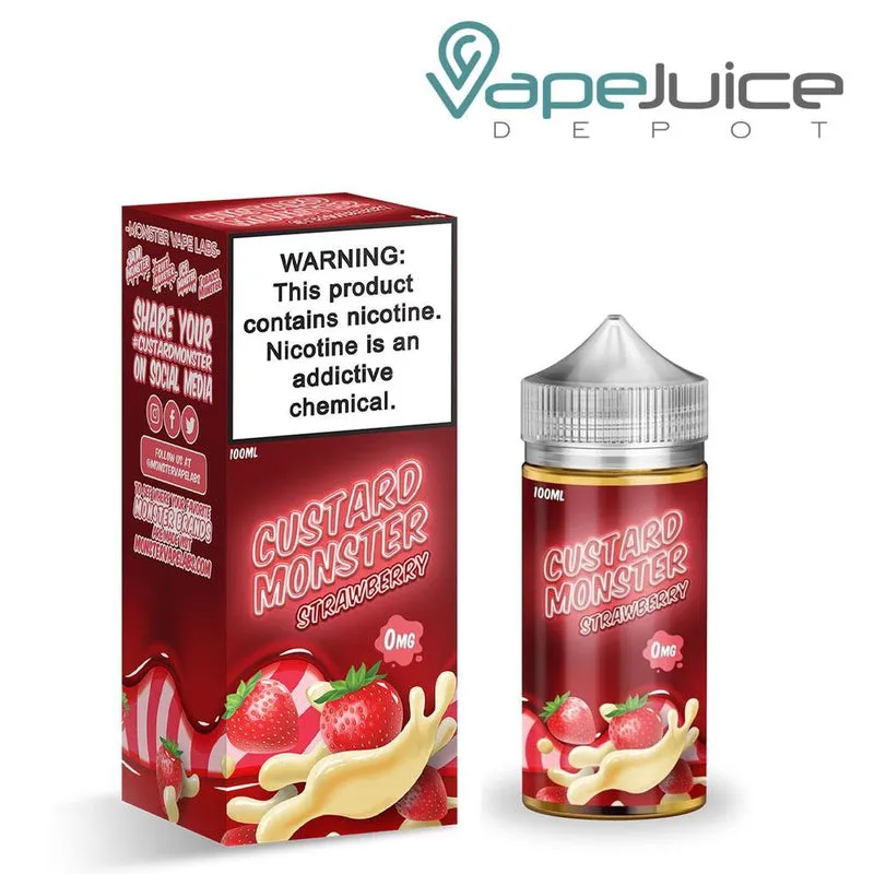 Strawberry Custard Monster eLiquid 100ml