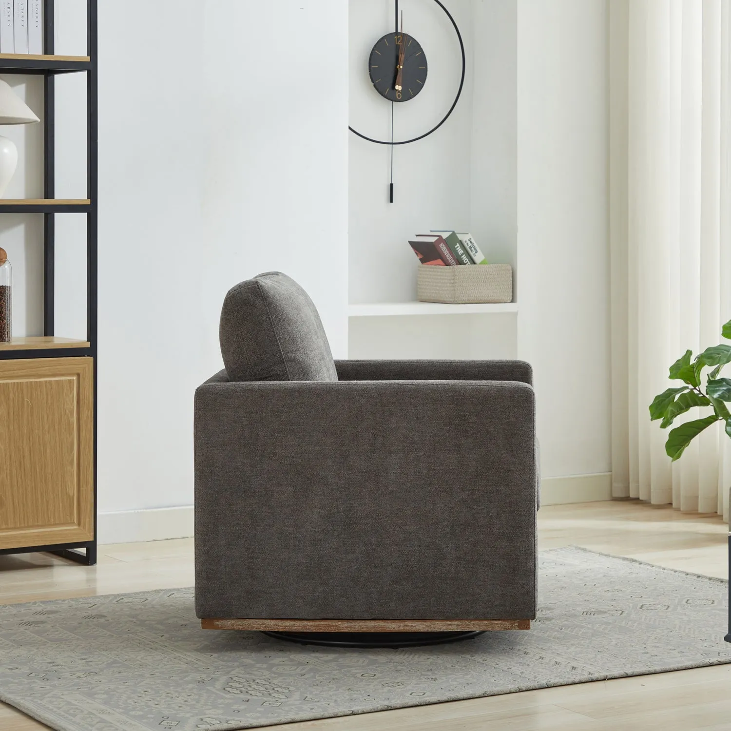 Streamdale 30.7" Swivel Accent Chair - Charcoal