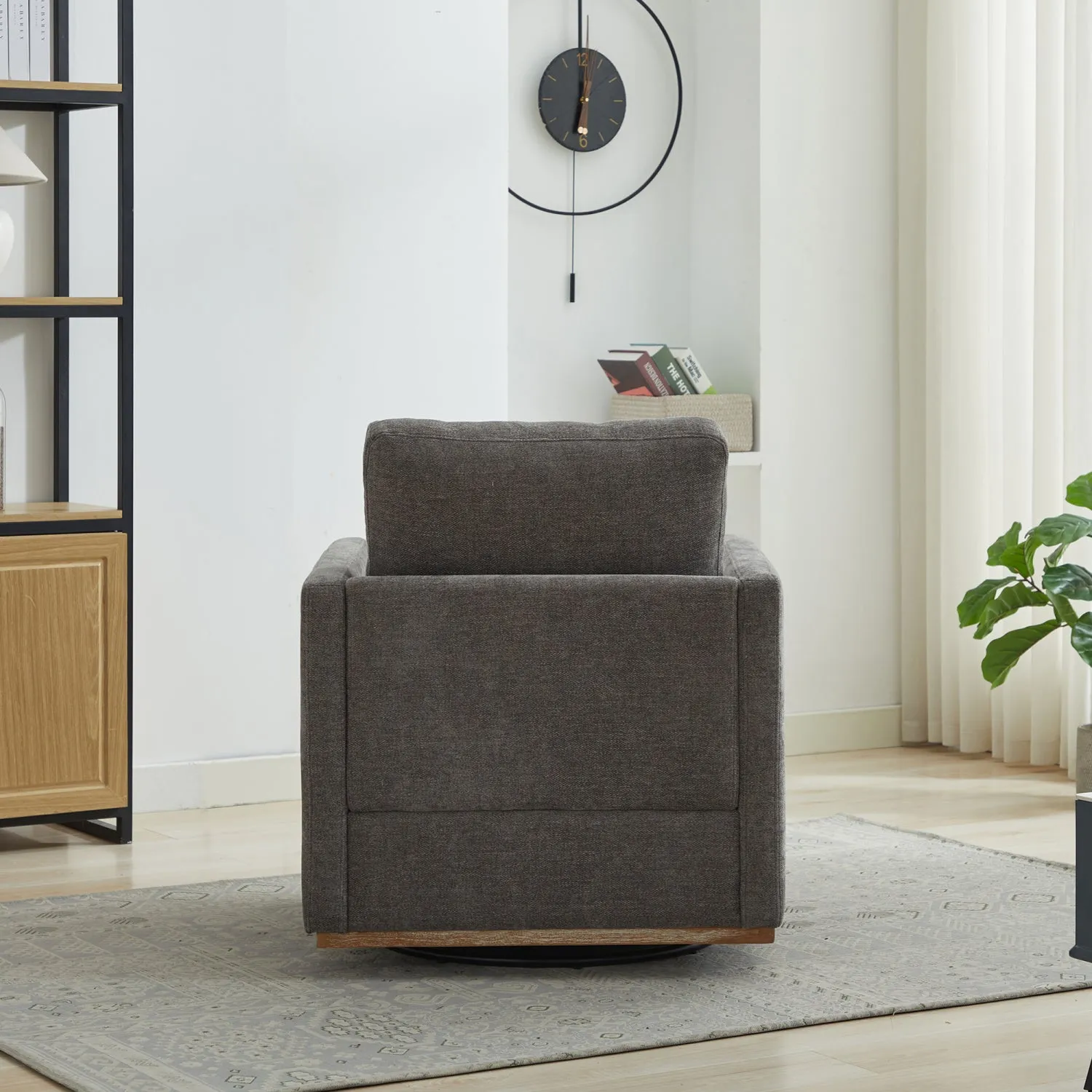 Streamdale 30.7" Swivel Accent Chair - Charcoal