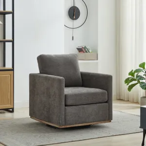 Streamdale 30.7" Swivel Accent Chair - Charcoal