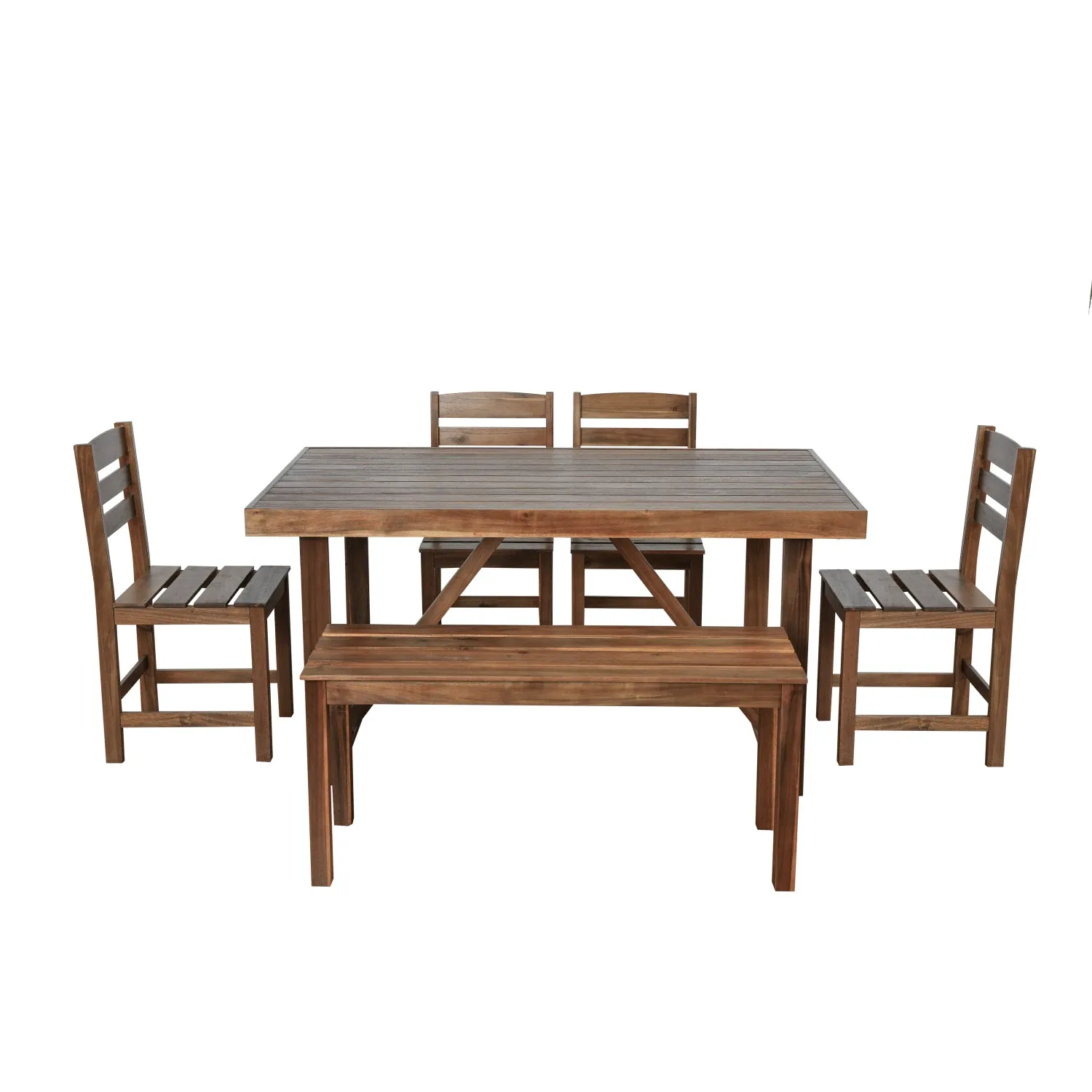 Streamdale Acacia Wood Outdoor Table & Chair Set - Patio/Balcony