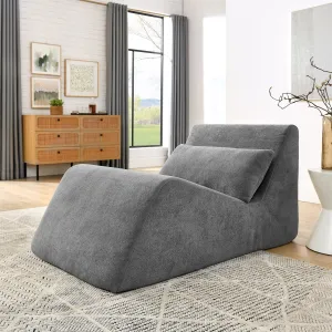 Streamdale Bean Bag Chair, Memory Foam Lounge - Grey