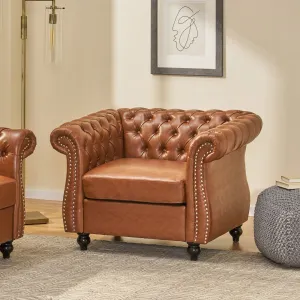 Streamdale Chesterfield Style Accent Chair with Nailhead Trim