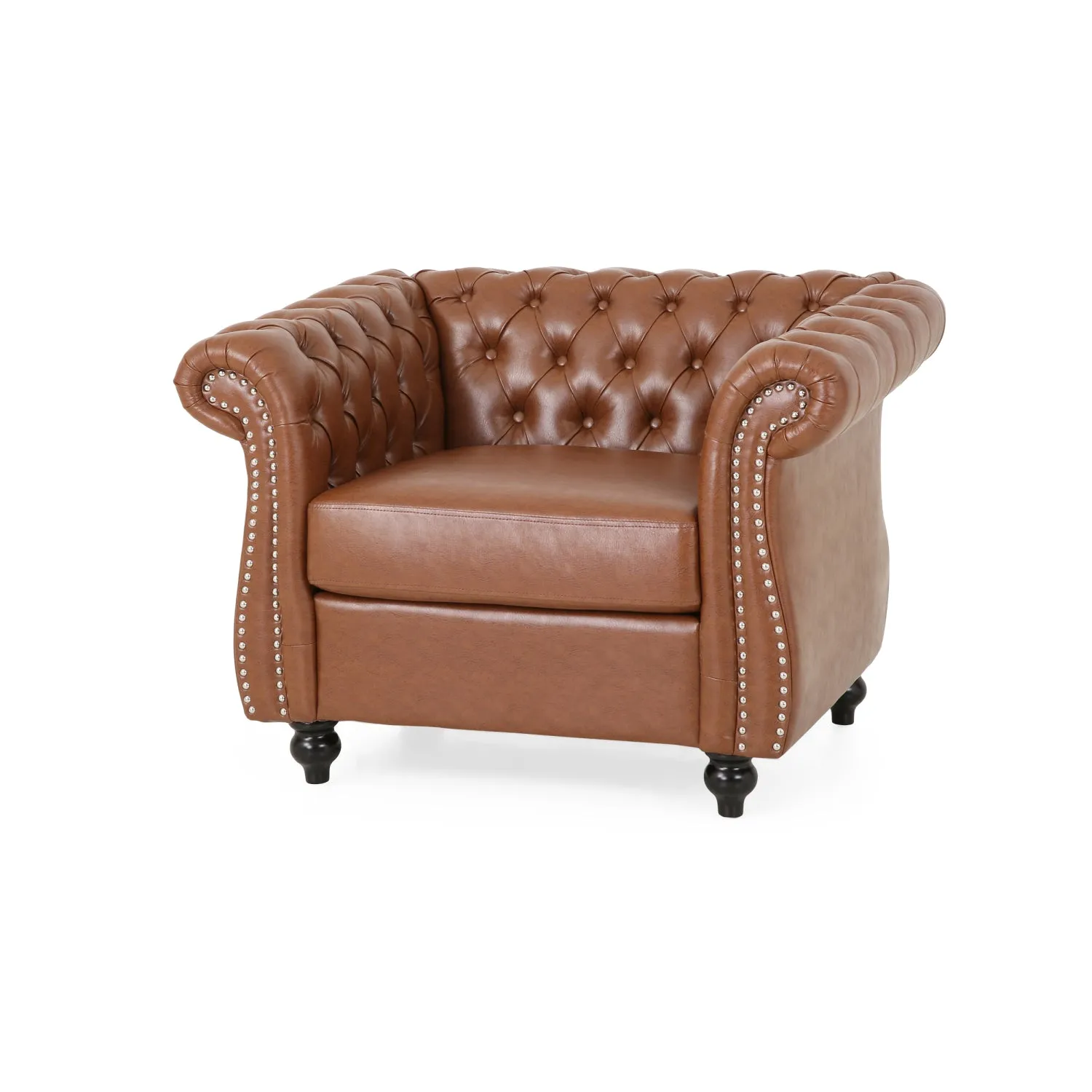 Streamdale Chesterfield Style Accent Chair with Nailhead Trim