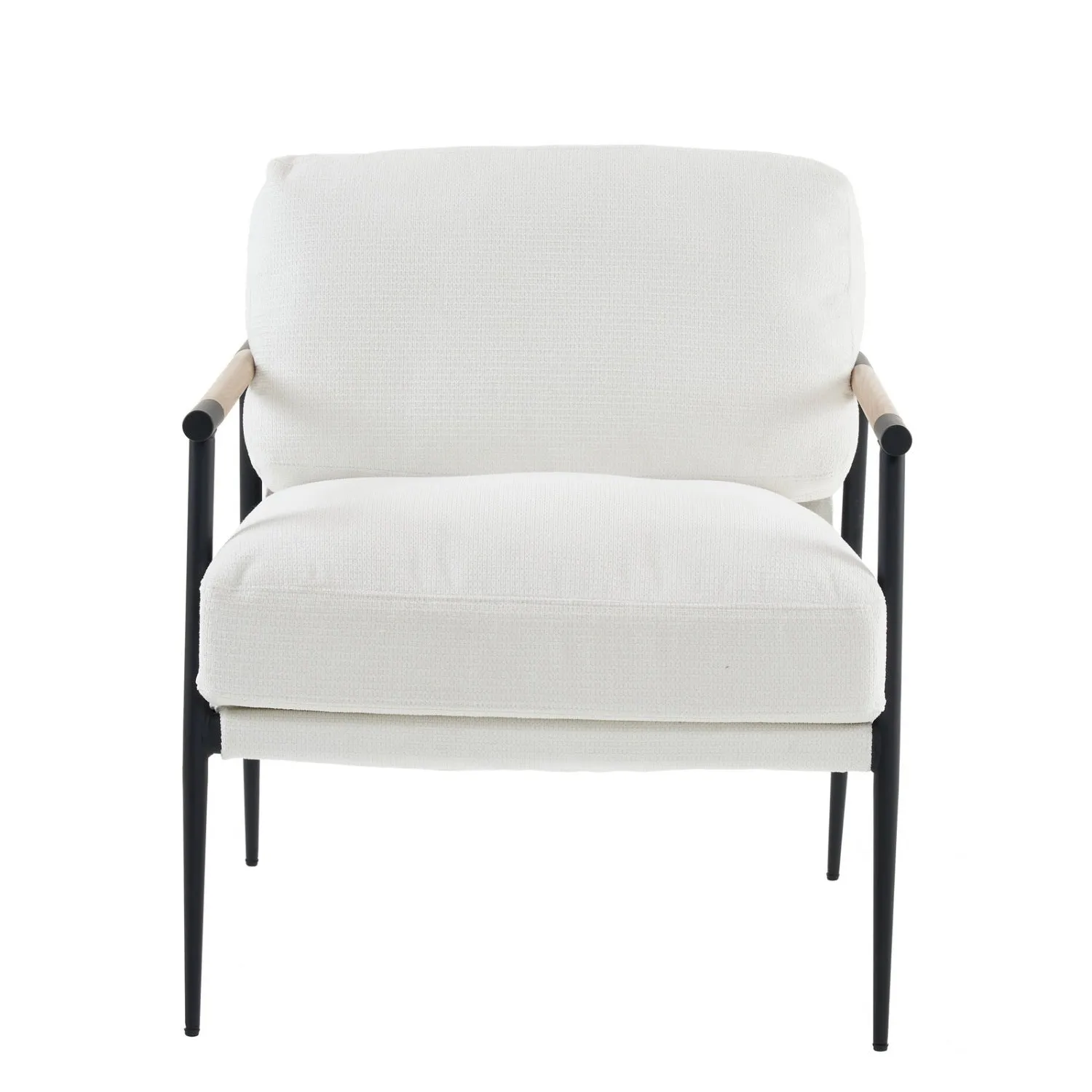 Streamdale Leisure chair lounge chair velvet White color