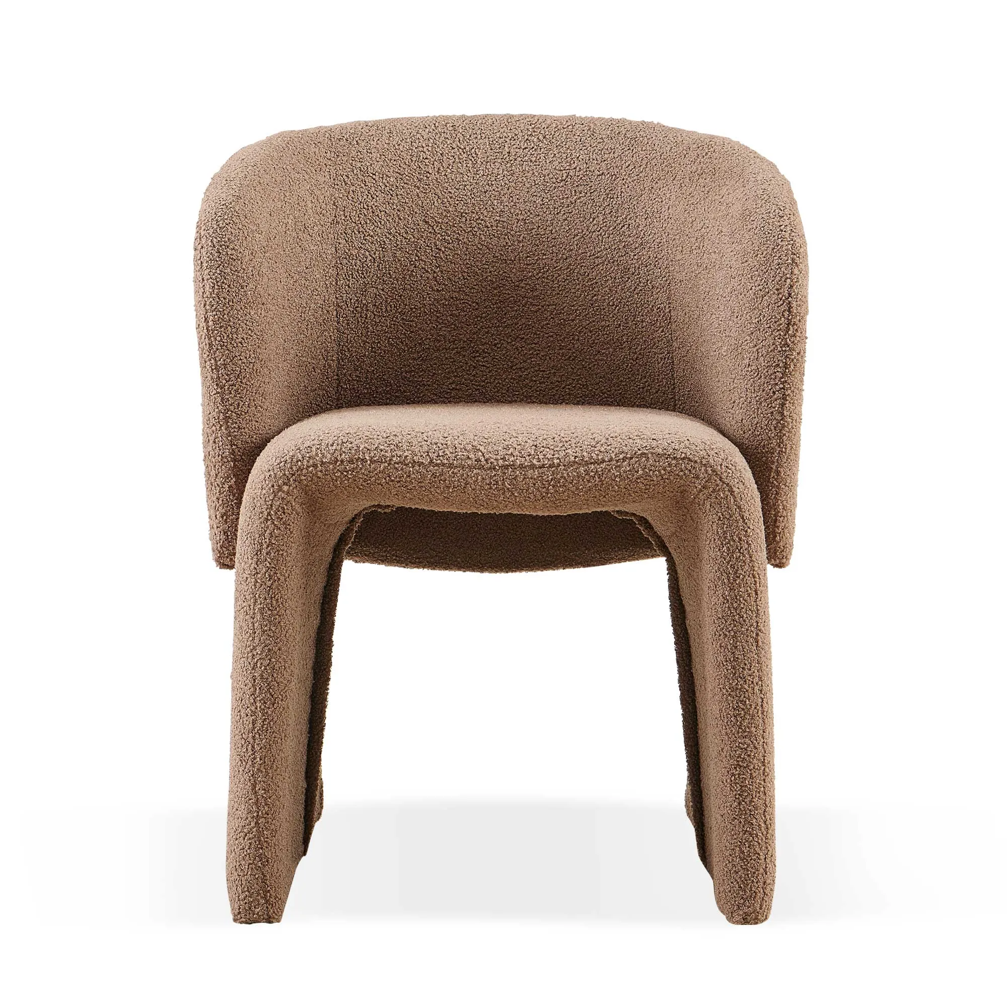 Streamdale Modern Teddy Accent Chair (Brown, Set of 2)