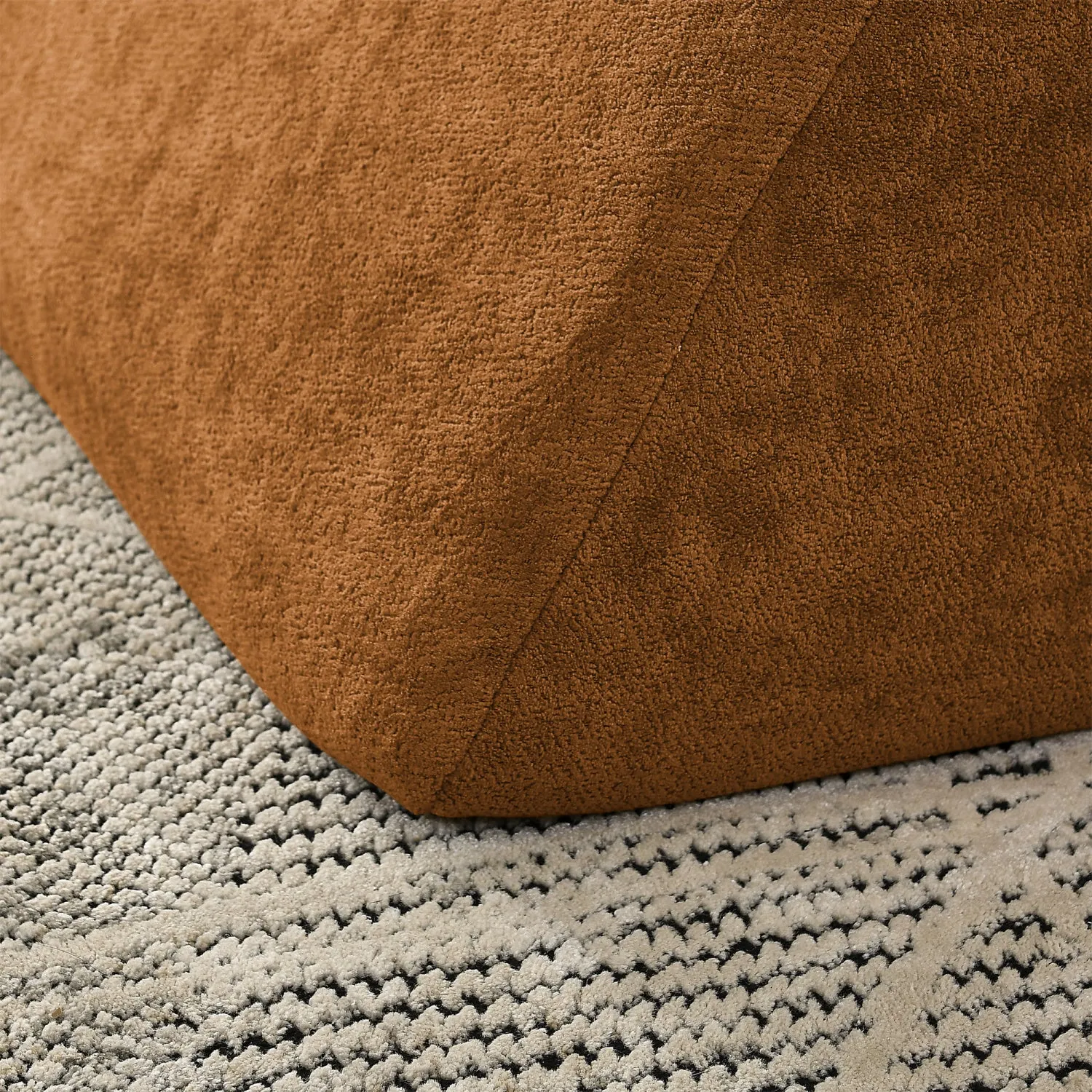 Streamdale Orange Memory Foam Bean Bag Chair
