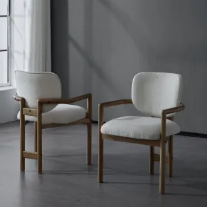 Streamdale Upholstered Arm Chairs Set of 2, Fabric, 300 LBS Capacity