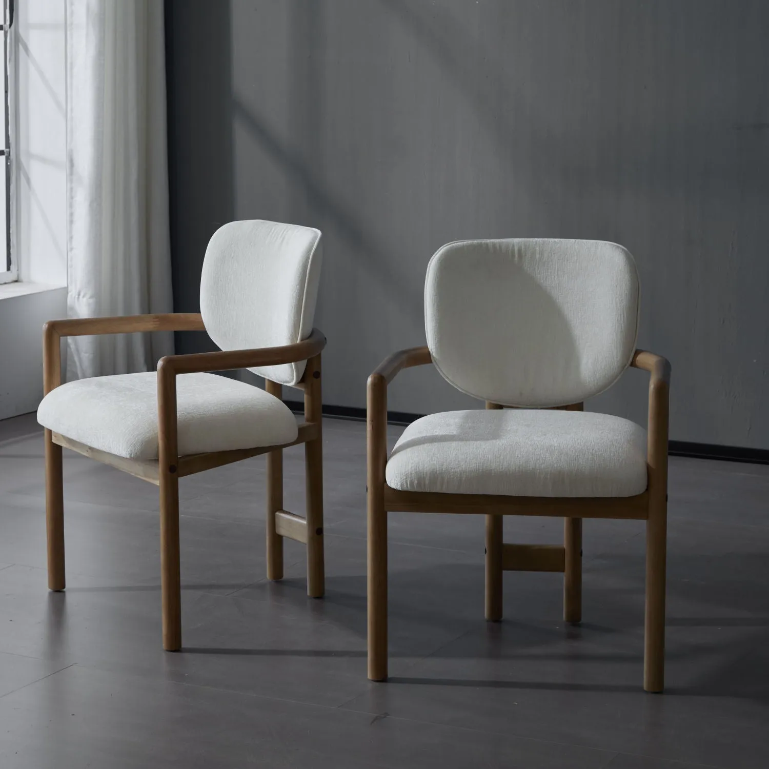 Streamdale Upholstered Arm Chairs Set of 2, Fabric, 300 LBS Capacity
